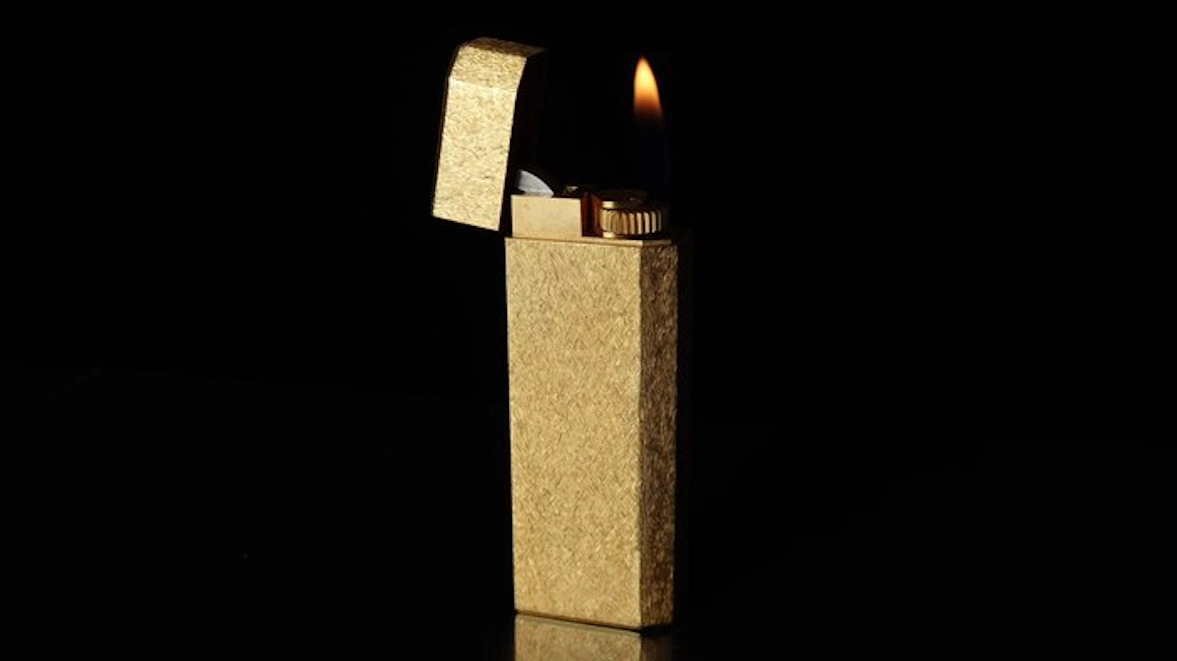 Cartier - Pentagon Pattern Vintage gas Lighter - Lighter - Gold plated