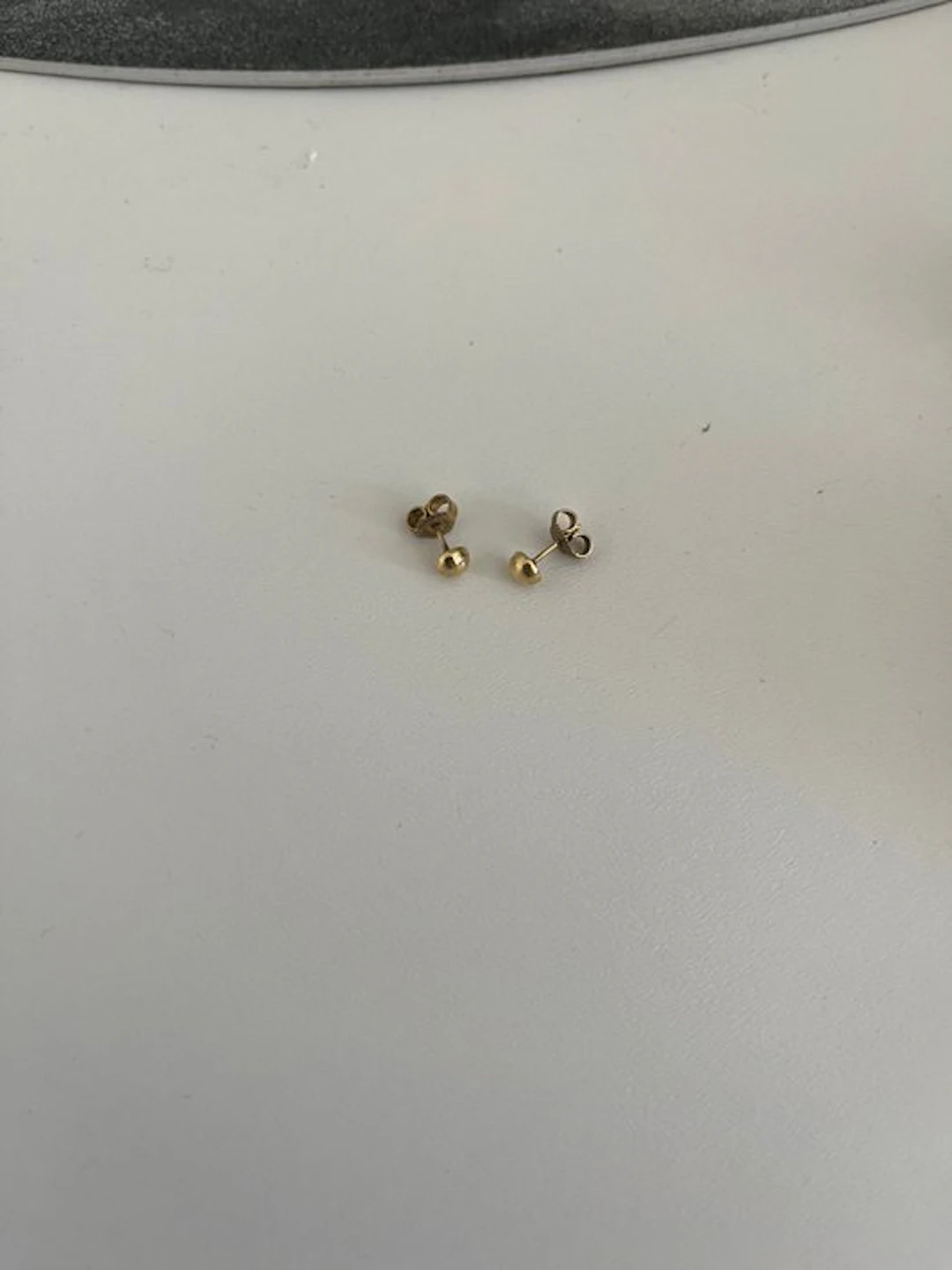 No reserve price - Stud earrings - 14 kt. Yellow gold