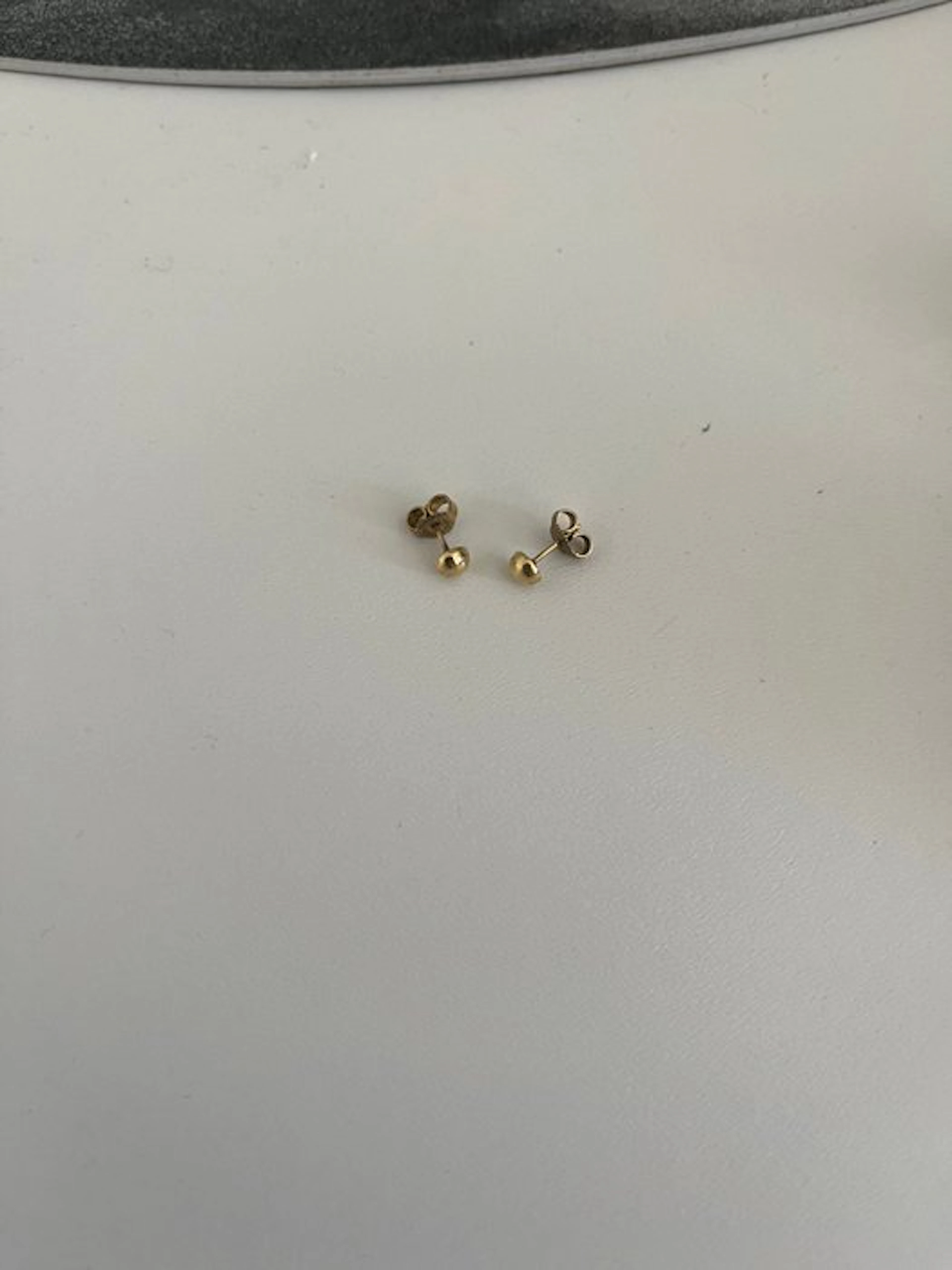 No reserve price - Stud earrings - 14 kt. Yellow gold