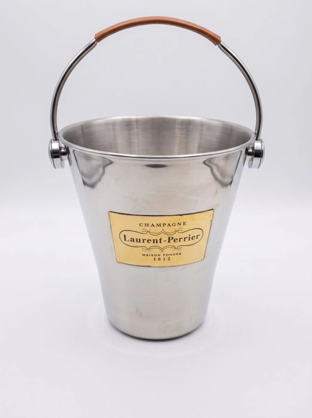 Laurent-Perrier - Champagne cooler - Leather, Silverplated