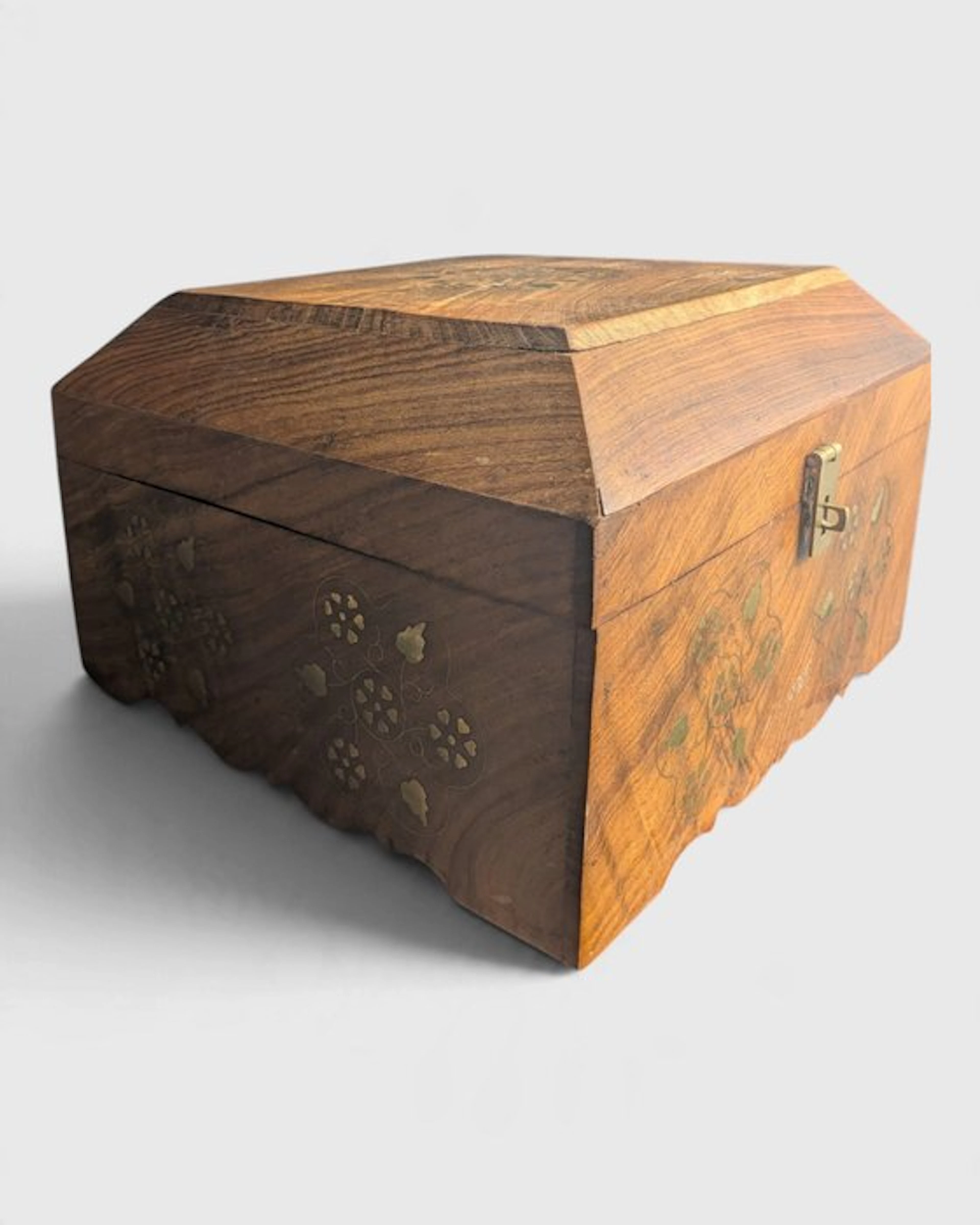 Jewellery box - Wood, Brass - Exceptional