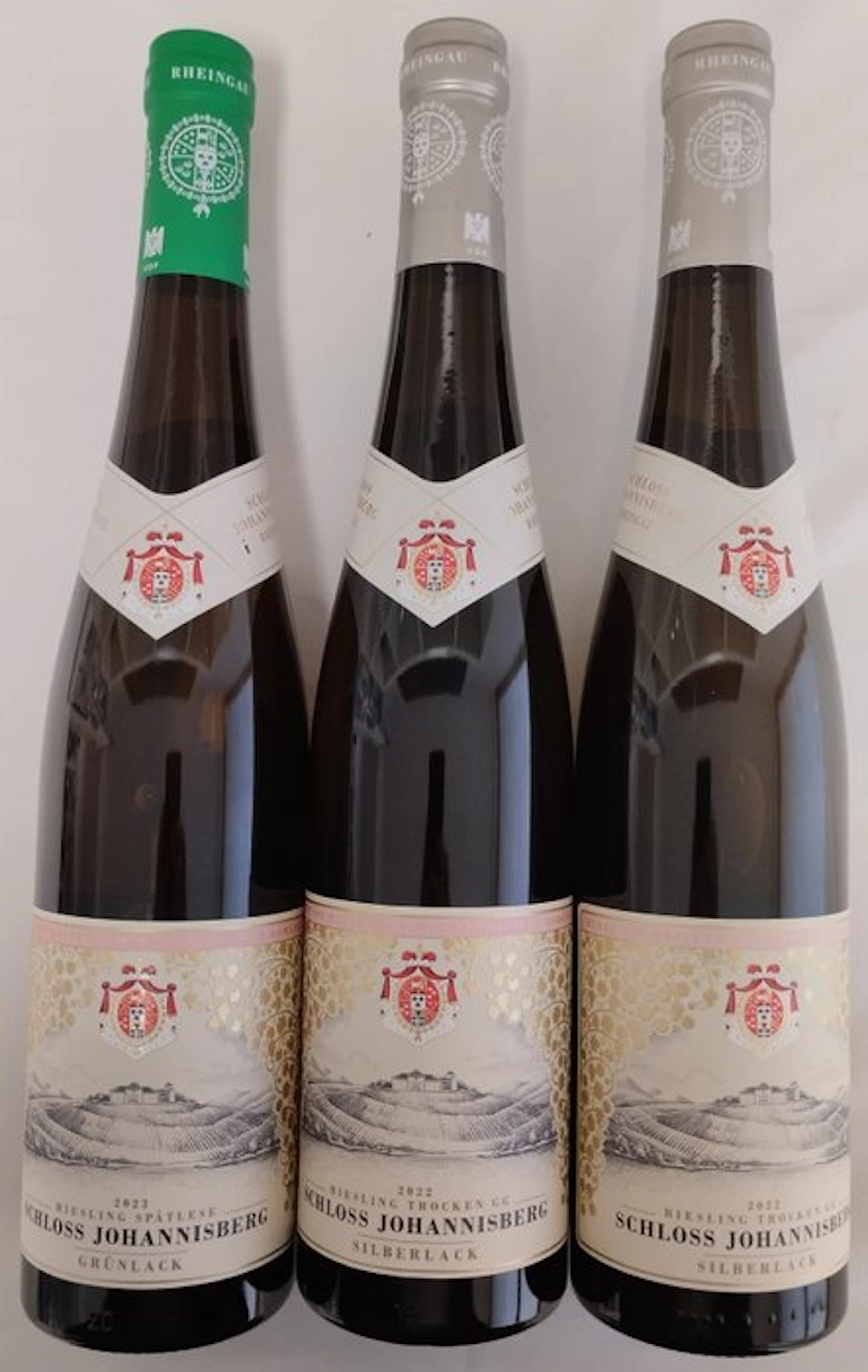 2022 Schloss Johannisberg Silberlack x2 & 2023 Grunlack...