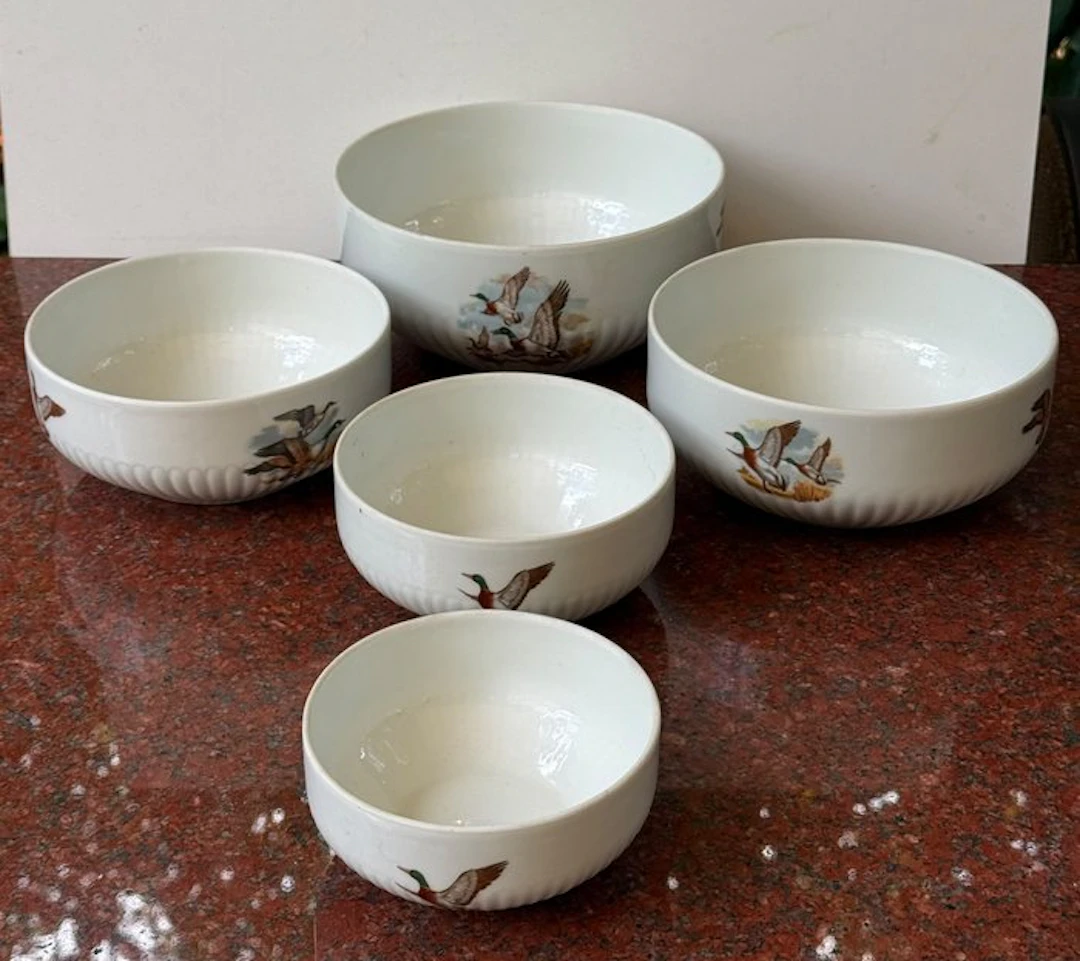 Set of bowls (5) - Porcelain - Nesting bowls