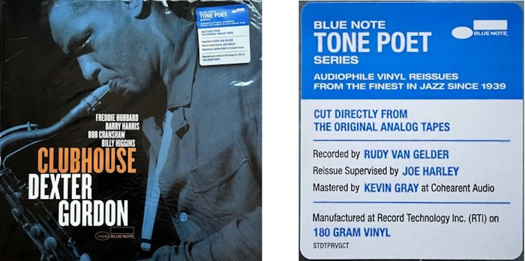 Dexter Gordon LP " Clubhouse " - Superb Blue Note Tone...