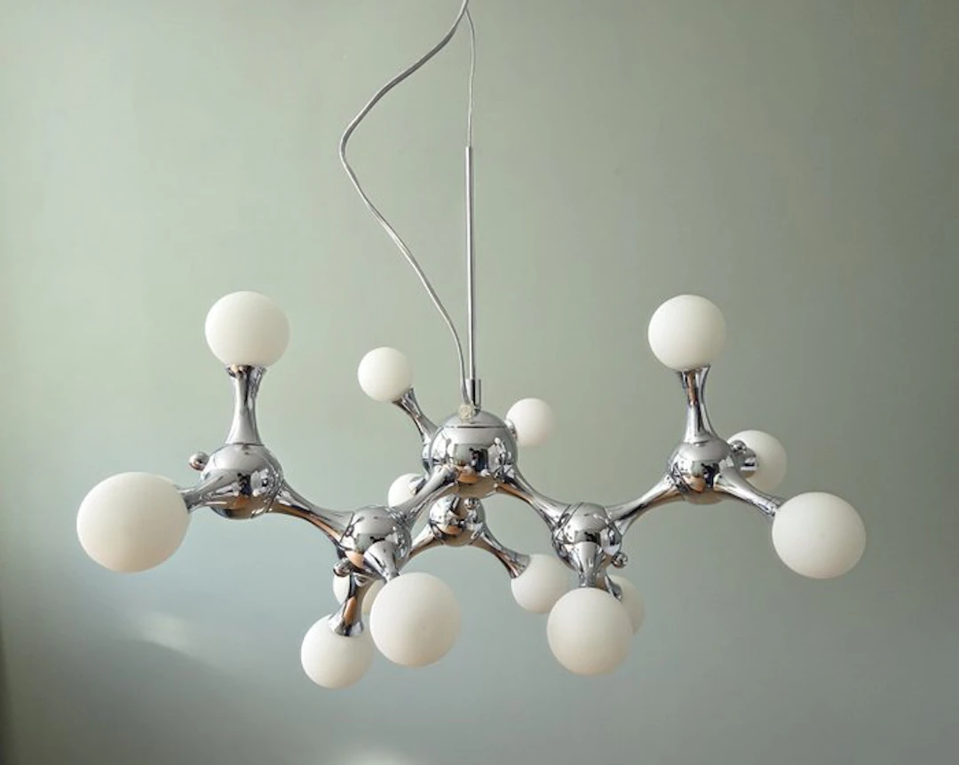 Qazqa - Lamp - Globo - chrome, glass