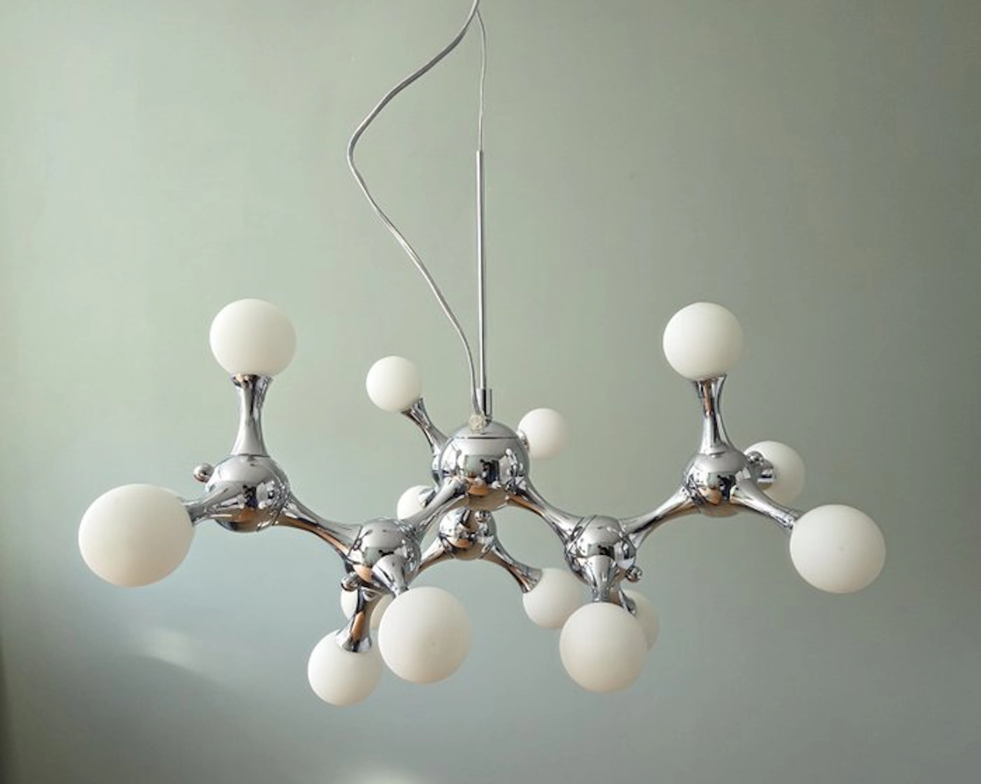 Qazqa - Lamp - Globo - chrome, glass