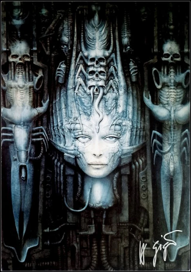 [Signed] H. R. Giger - Li II - 1993