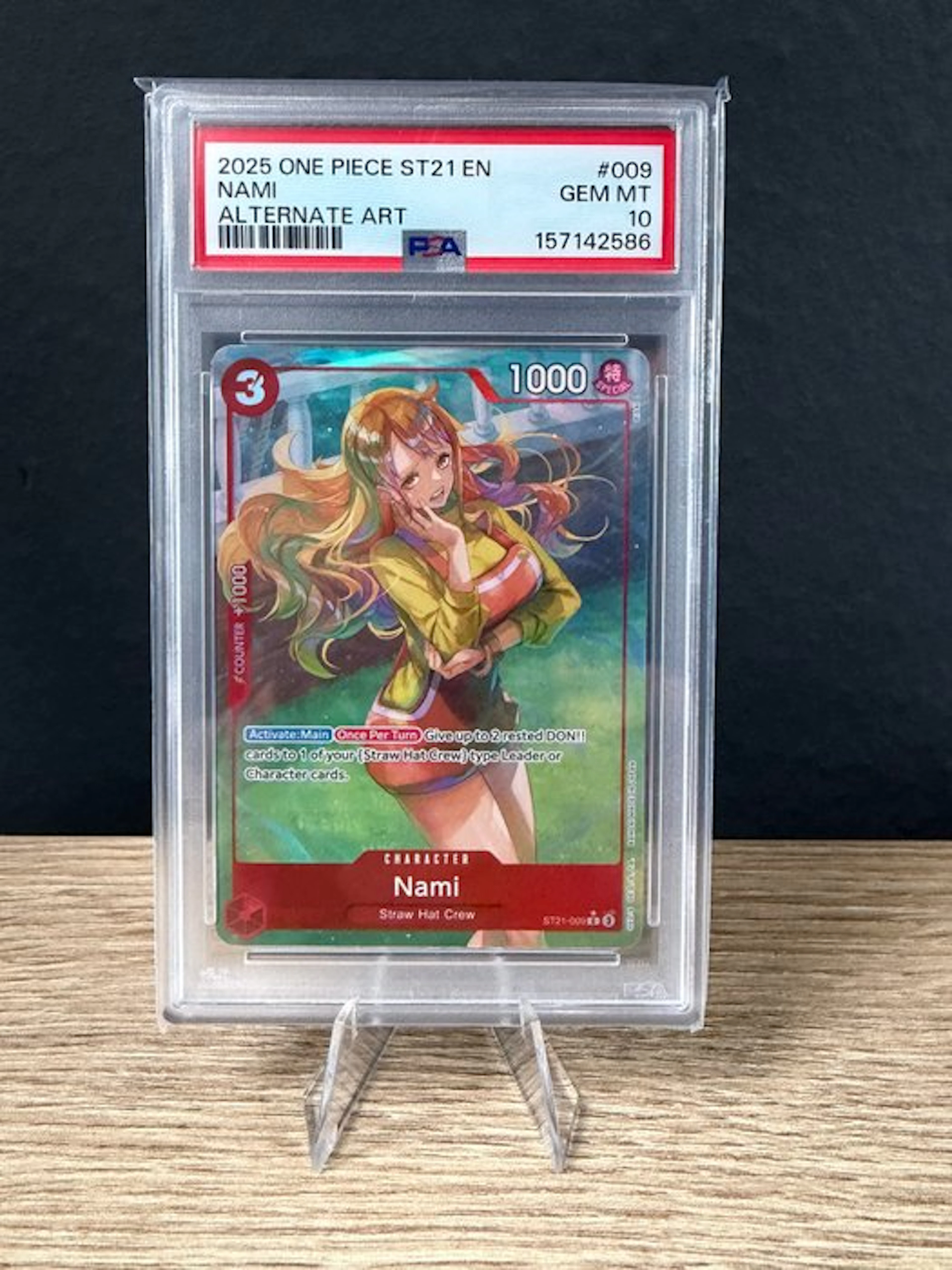 Bandai - 1 Graded card - One Piece - Nami ST21-009 Alternate art - PSA 10