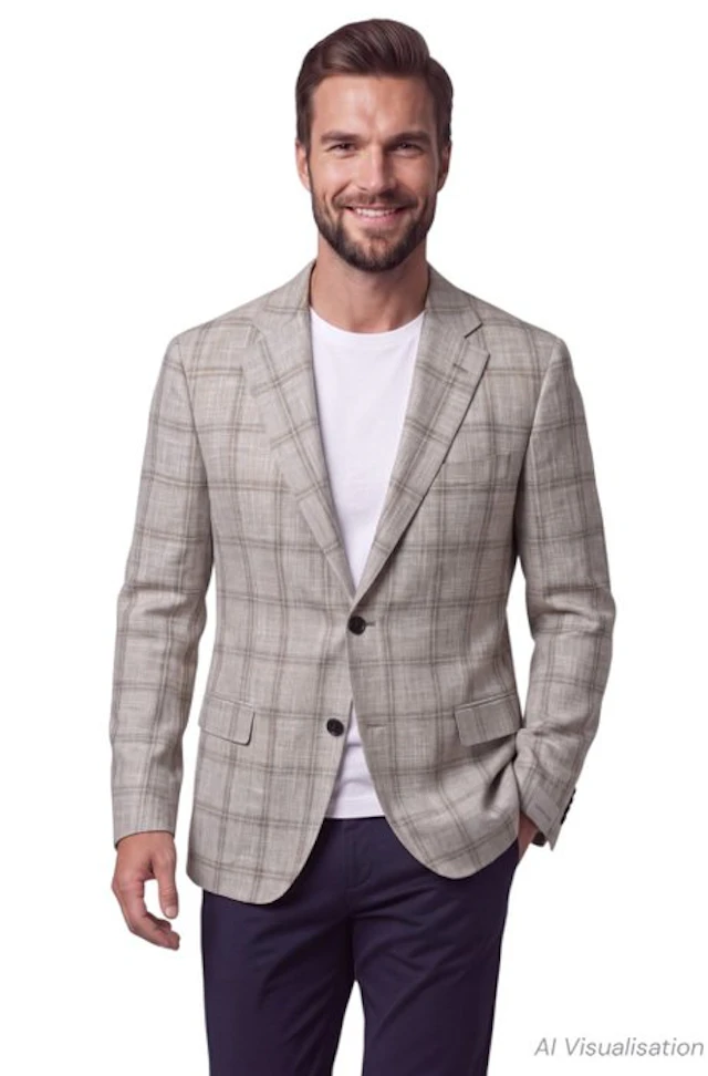 Corneliani- Size 50-Wool Silk Cotton-Lightweight - Blazer - New with tags