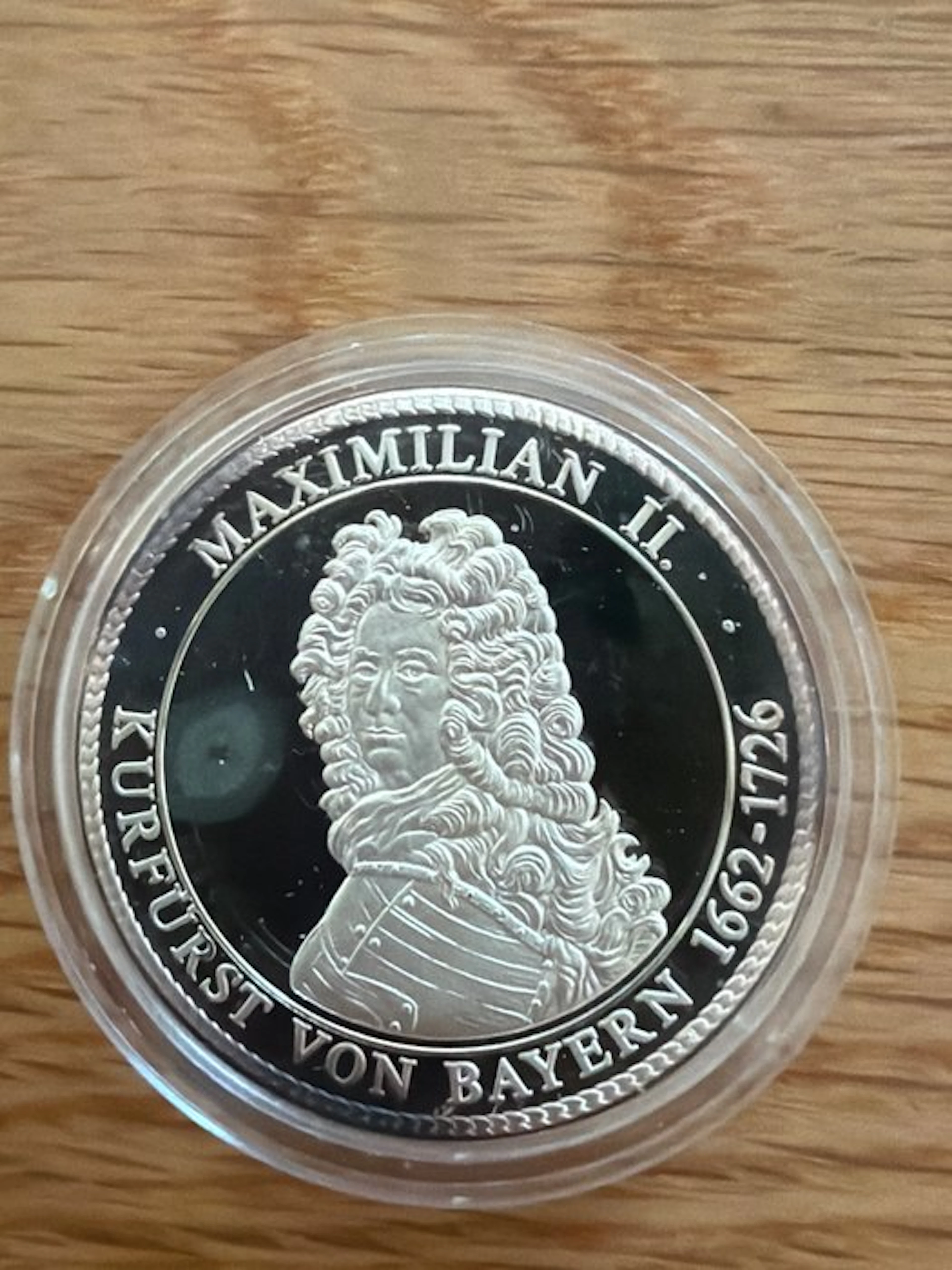 Germany. Silver medal Maximilian II. Bayern 15g (.999) (No reserve price)