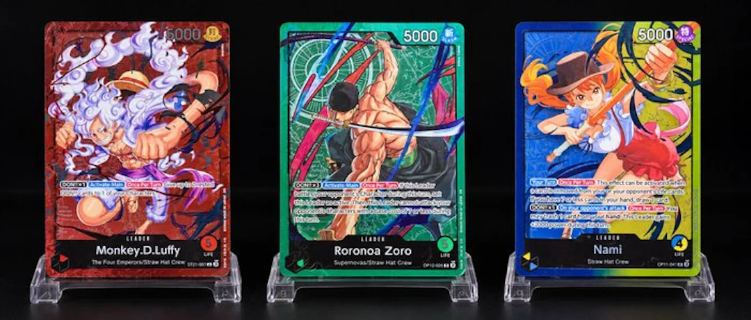 Bandai - 3 Card - One Piece - Monkey.D.Luffy - Roronoa...