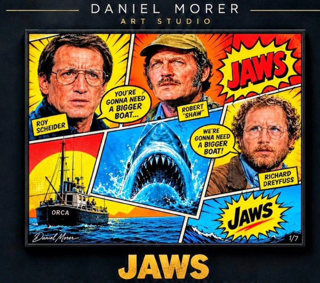 Jaws - Daniel Morer - limited edition 1/7, signed and numbered
