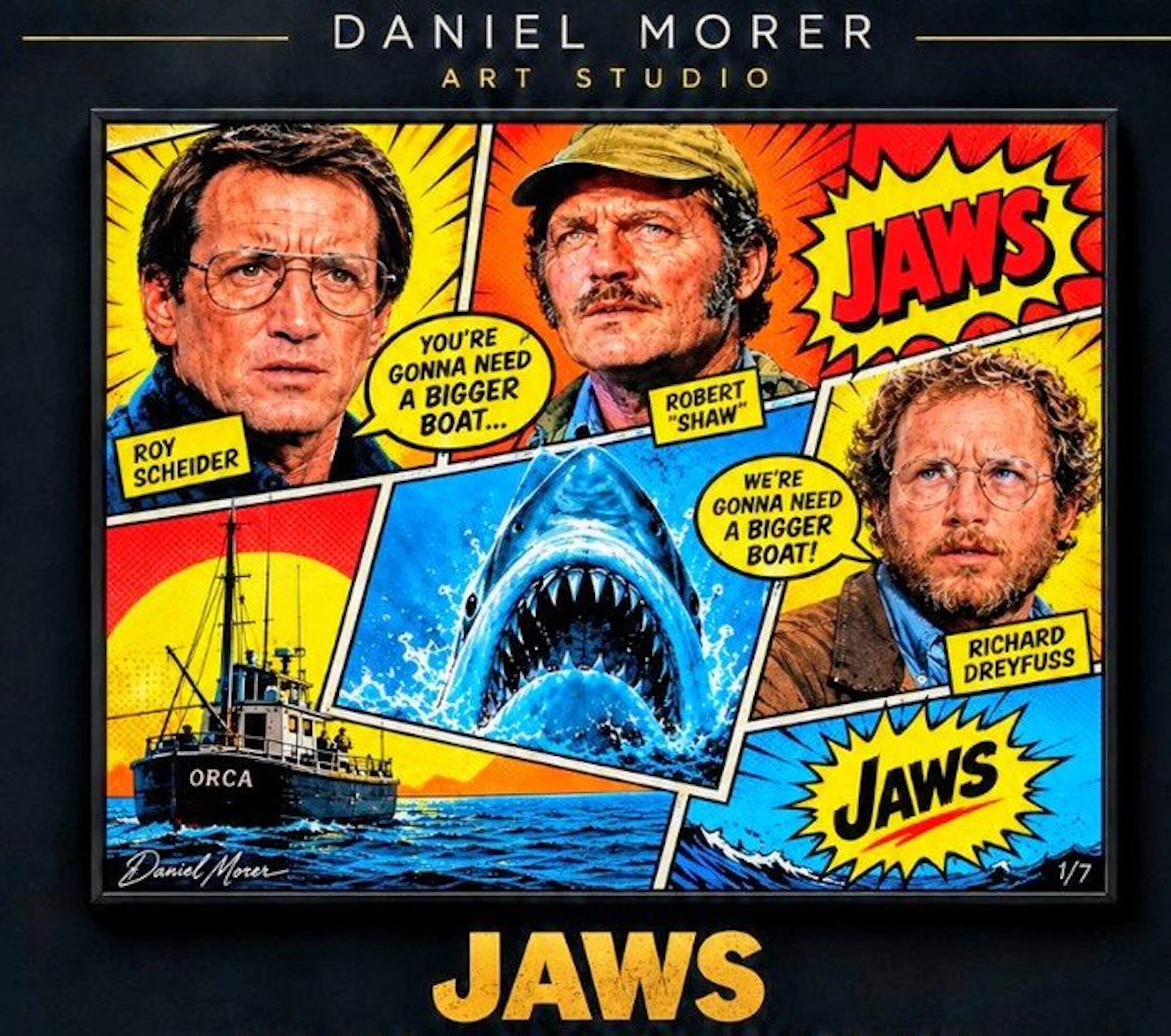 Jaws - Daniel Morer - limited edition 1/7, signed and numbered