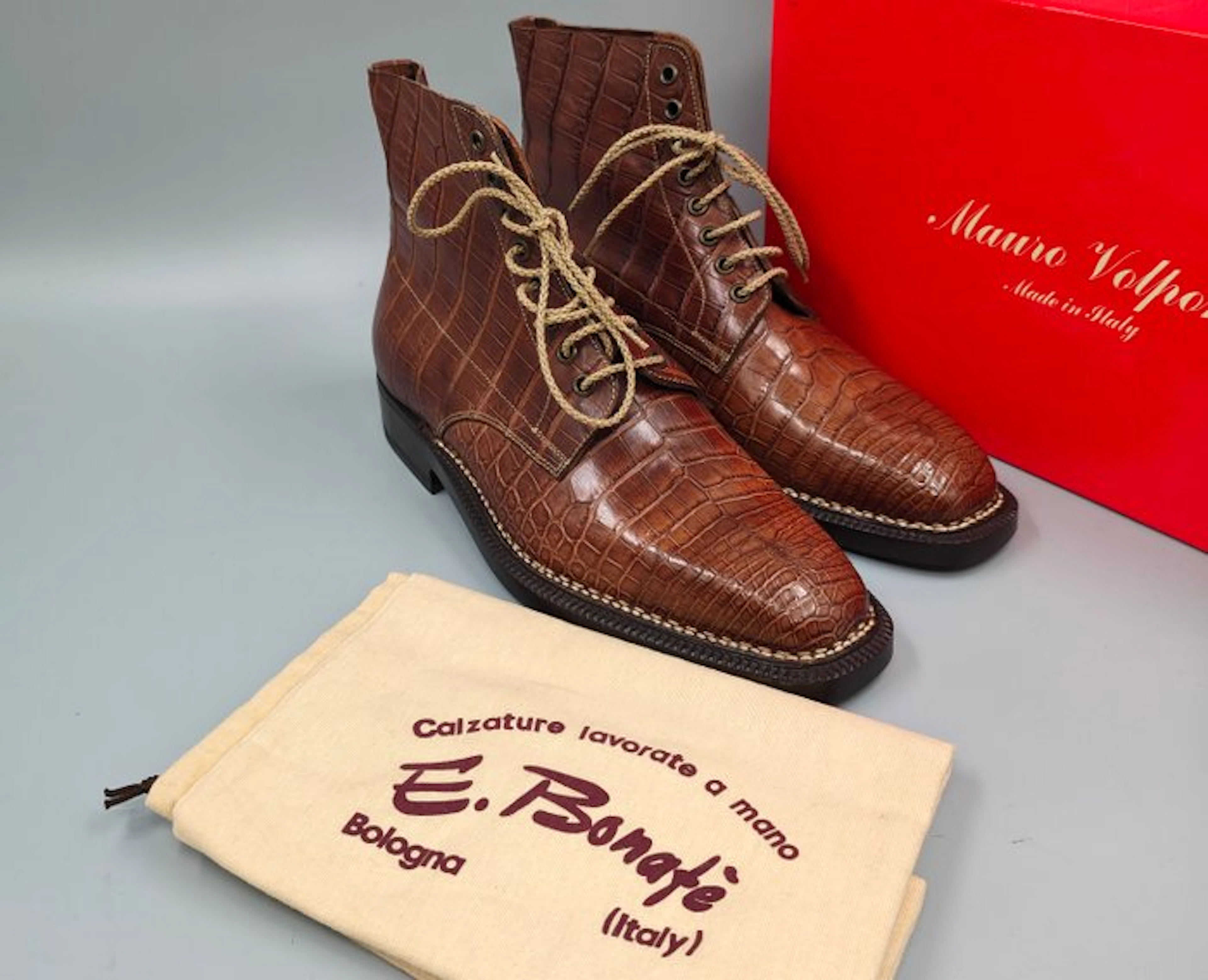 Enzo Bonafè Crocodile-UK8.5-Norwegian welt-No Minimum!...