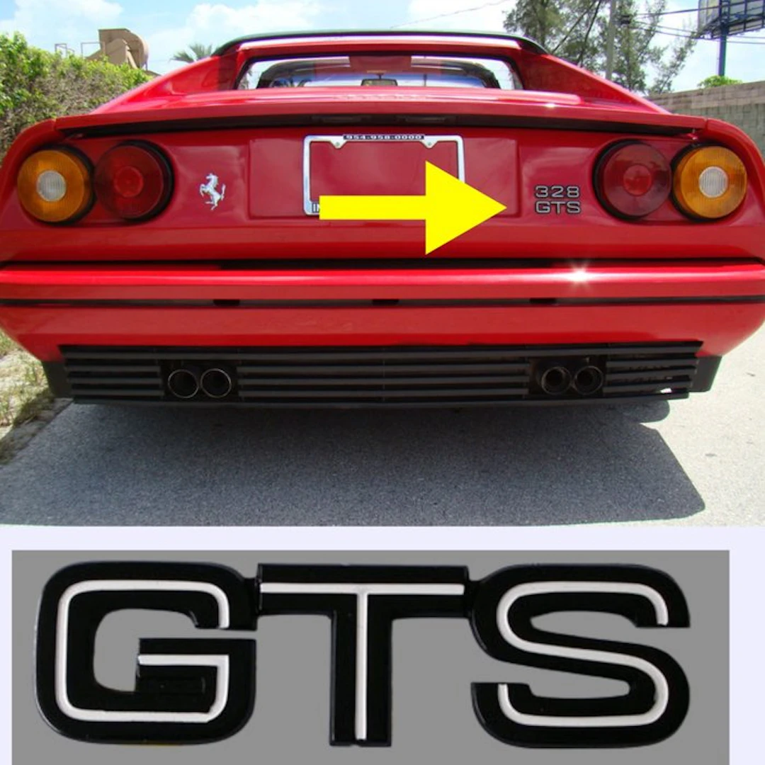 Ferrari 328 GTS Rear script Emblem (New Old Stock) - Ferrari - Extremely Rare