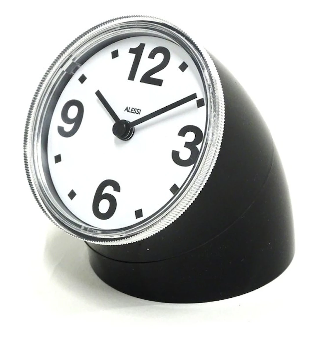 Clock - Alessi - Pio Manzù - ABS, black - 2020+