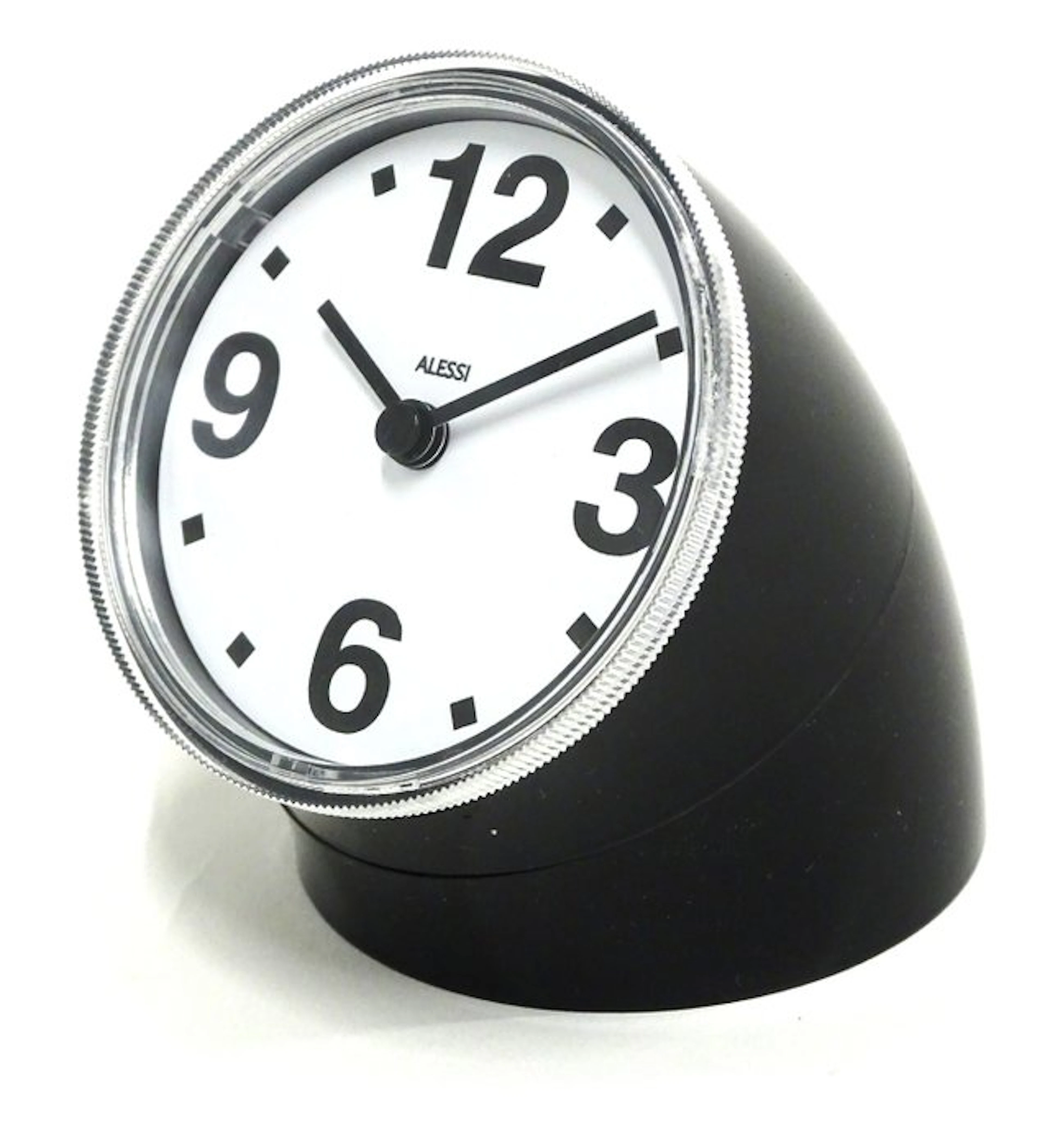 Clock - Alessi - Pio Manzù - ABS, black - 2020+
