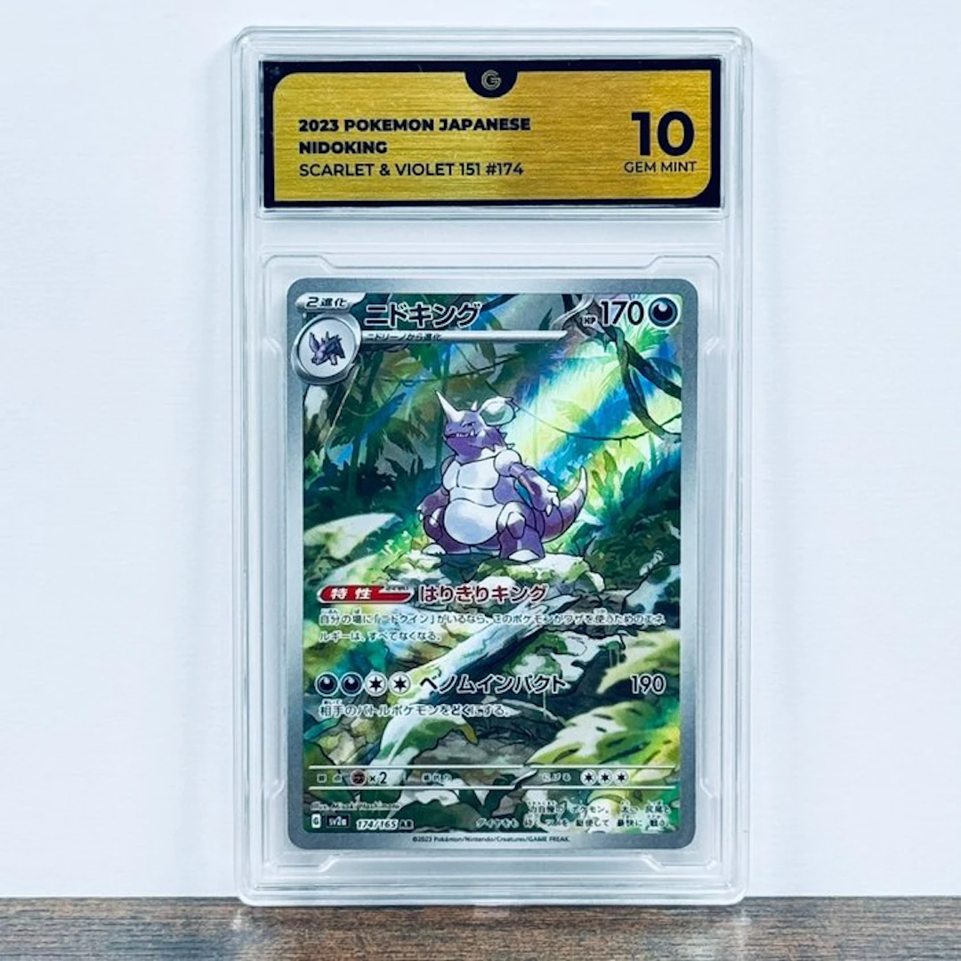 Pokémon Graded card - Nidoking 174 – Pokémon - GG 10