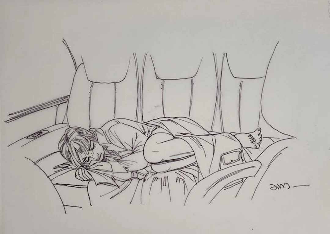 Jim (Terrasson, Thierry) - 1 Original preliminary drawing - Une Nuit à Rome