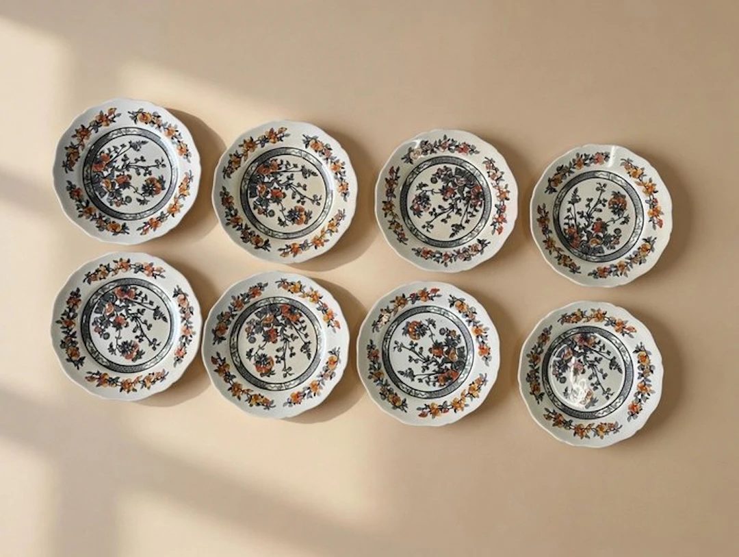 Plate (8) - Royal Patent England Vintage Plates late 20th Century - Porcelain
