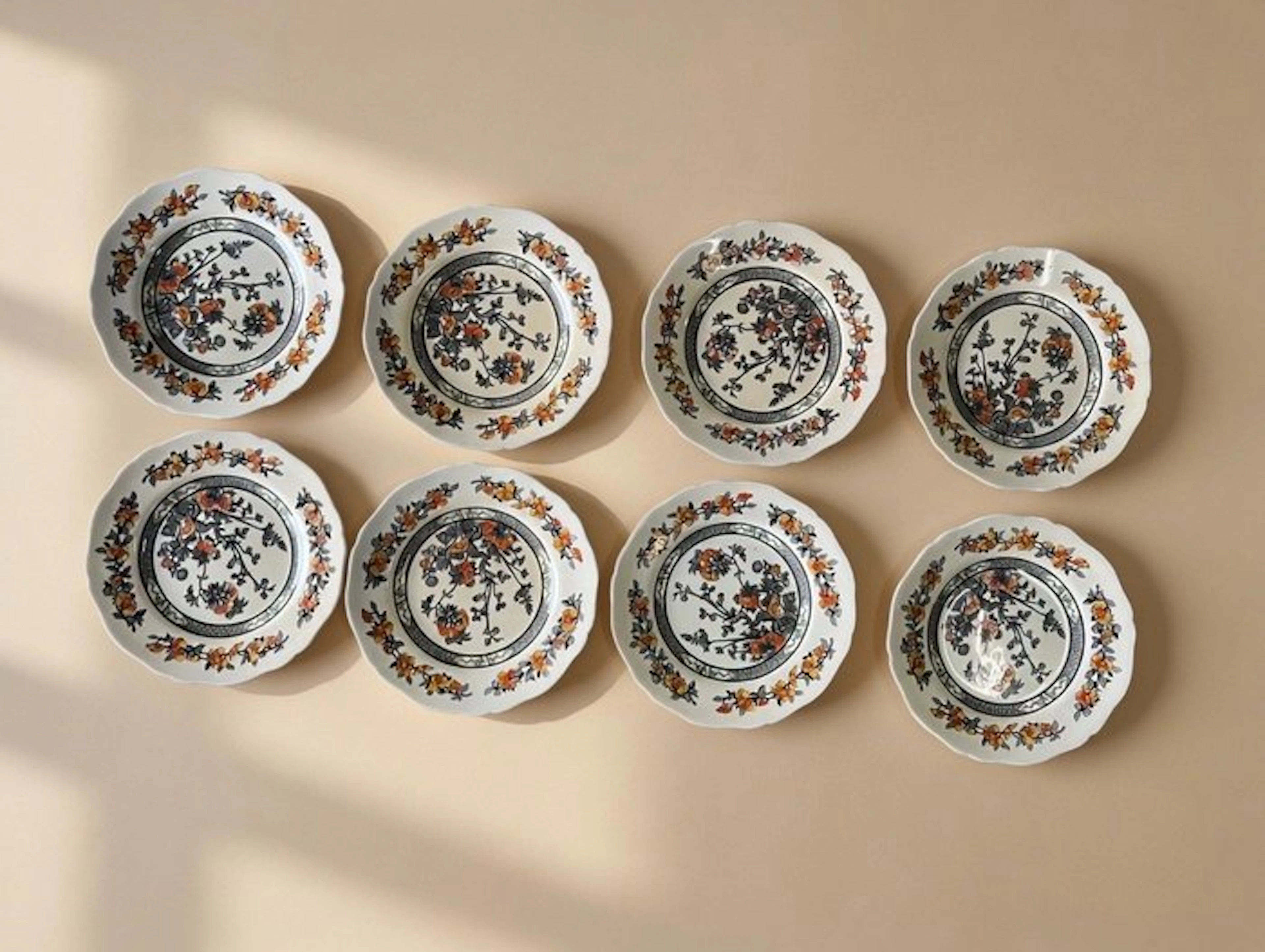 Plate (8) - Royal Patent England Vintage Plates late 20th Century - Porcelain