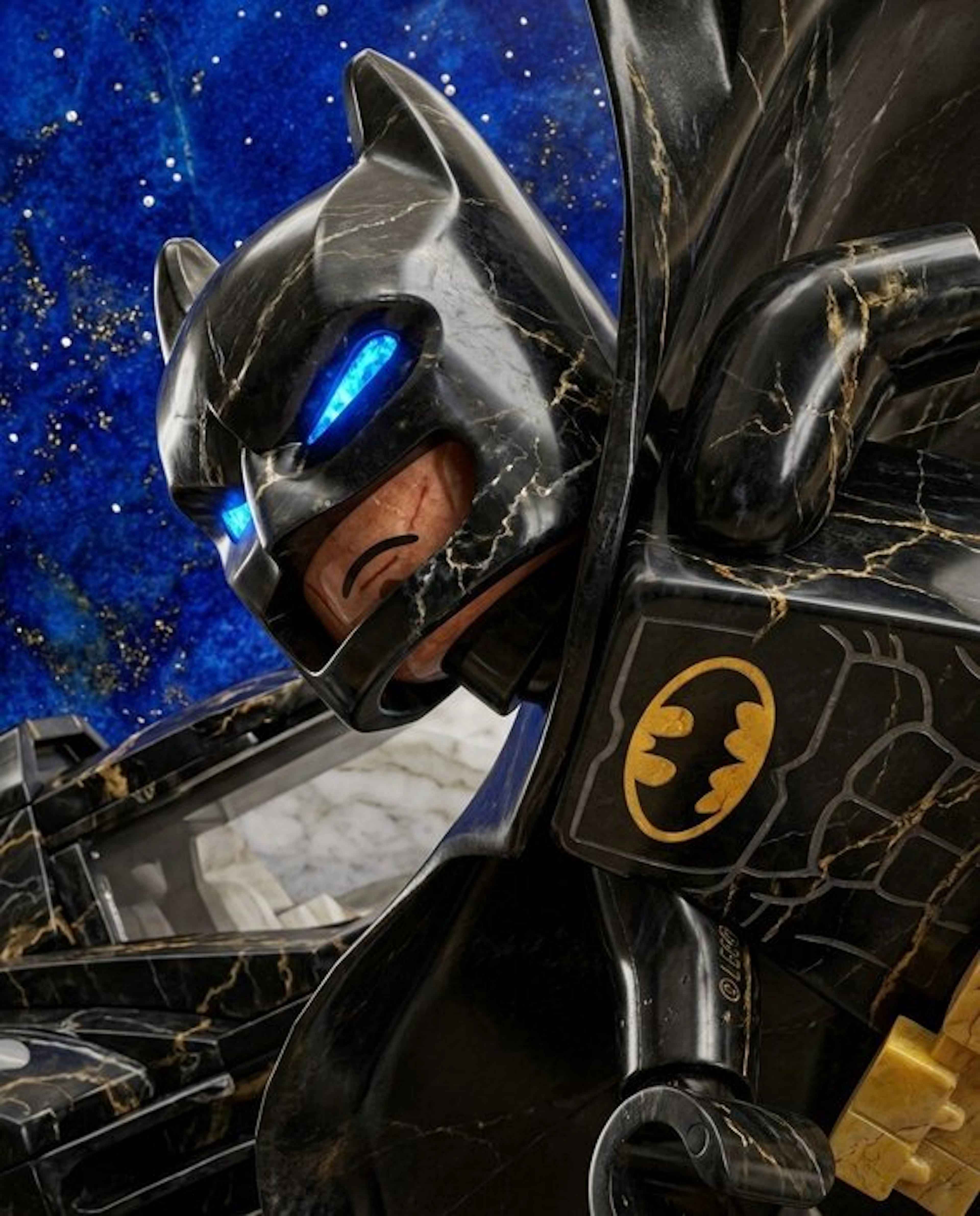 Naro - Canvas [L] - Batman - Black Portoro Marble & Cosmic Light