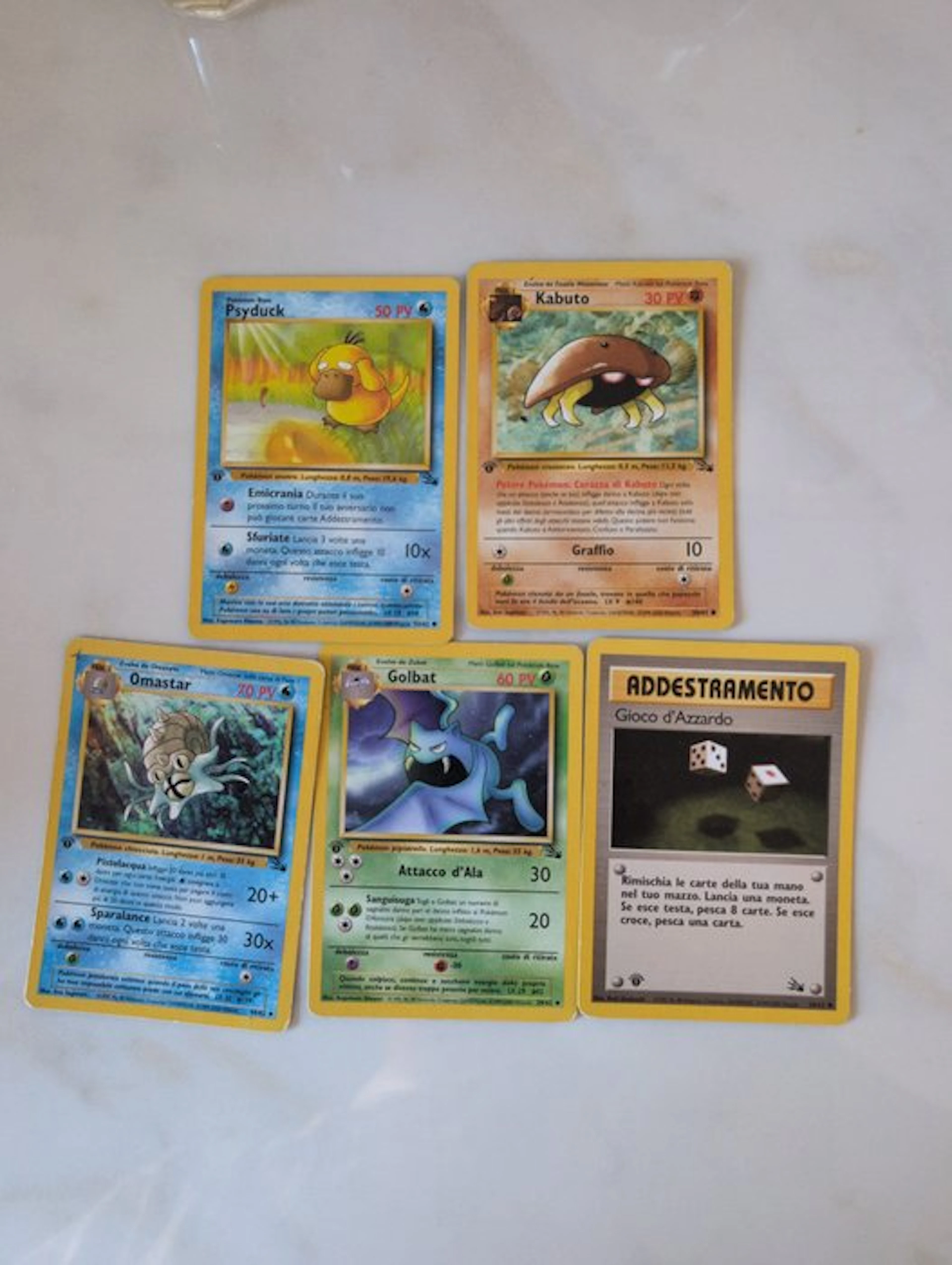 Pokémon - 5 Mixed collection - WOTC - Fossil