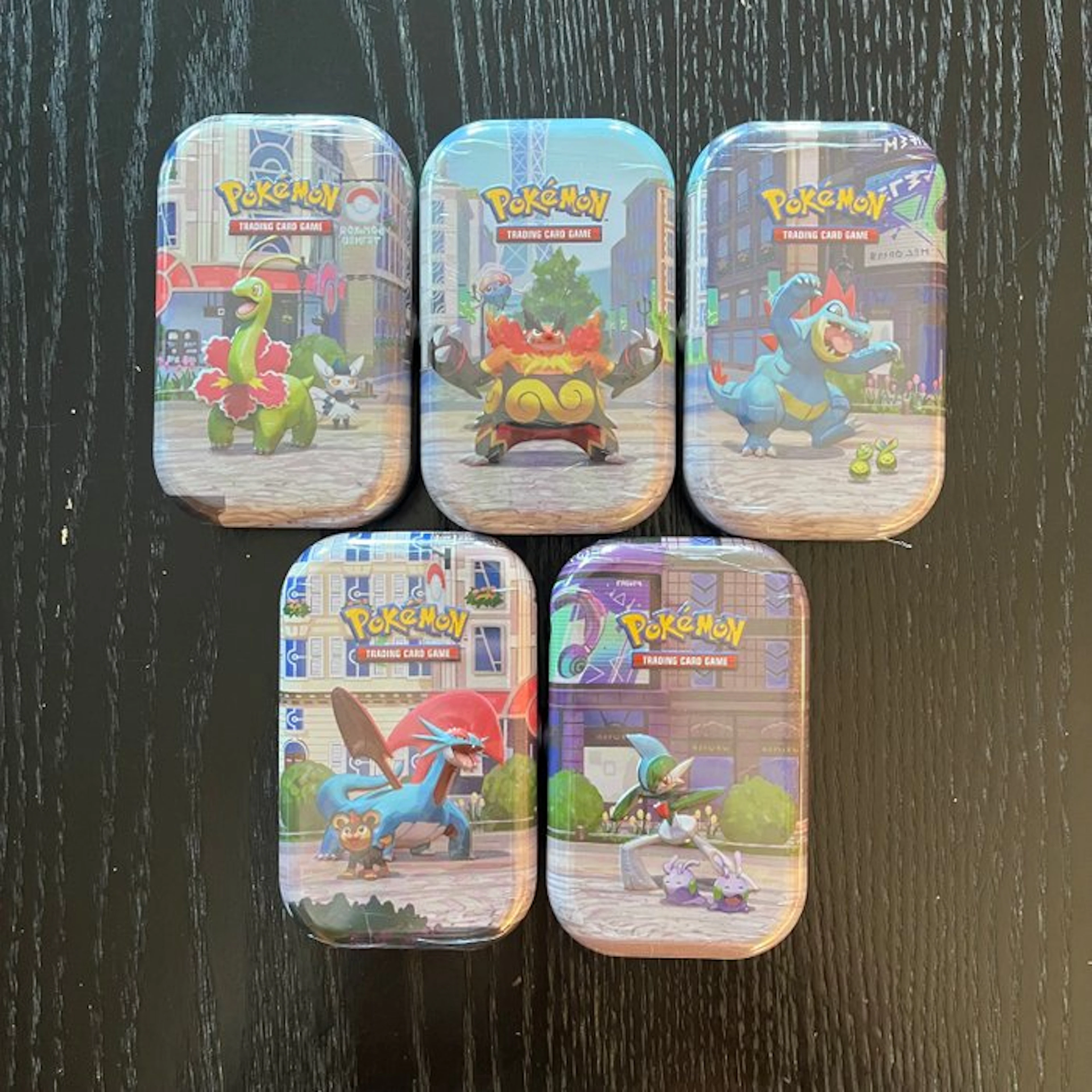 5 Complete set - MINI TIN'S LUMIOSE CITY ARTSET