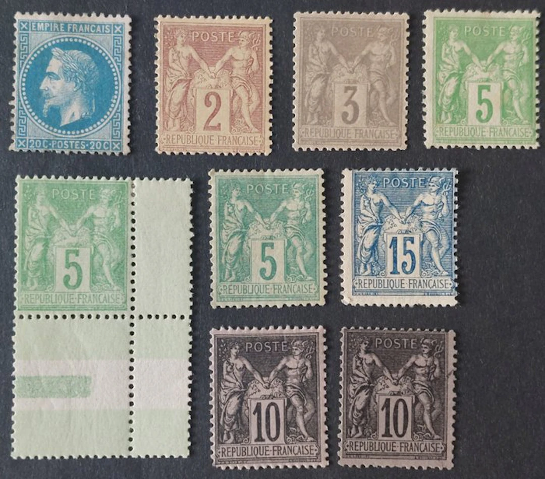 France - Classical Period, stamp lot - Yvert 106a
