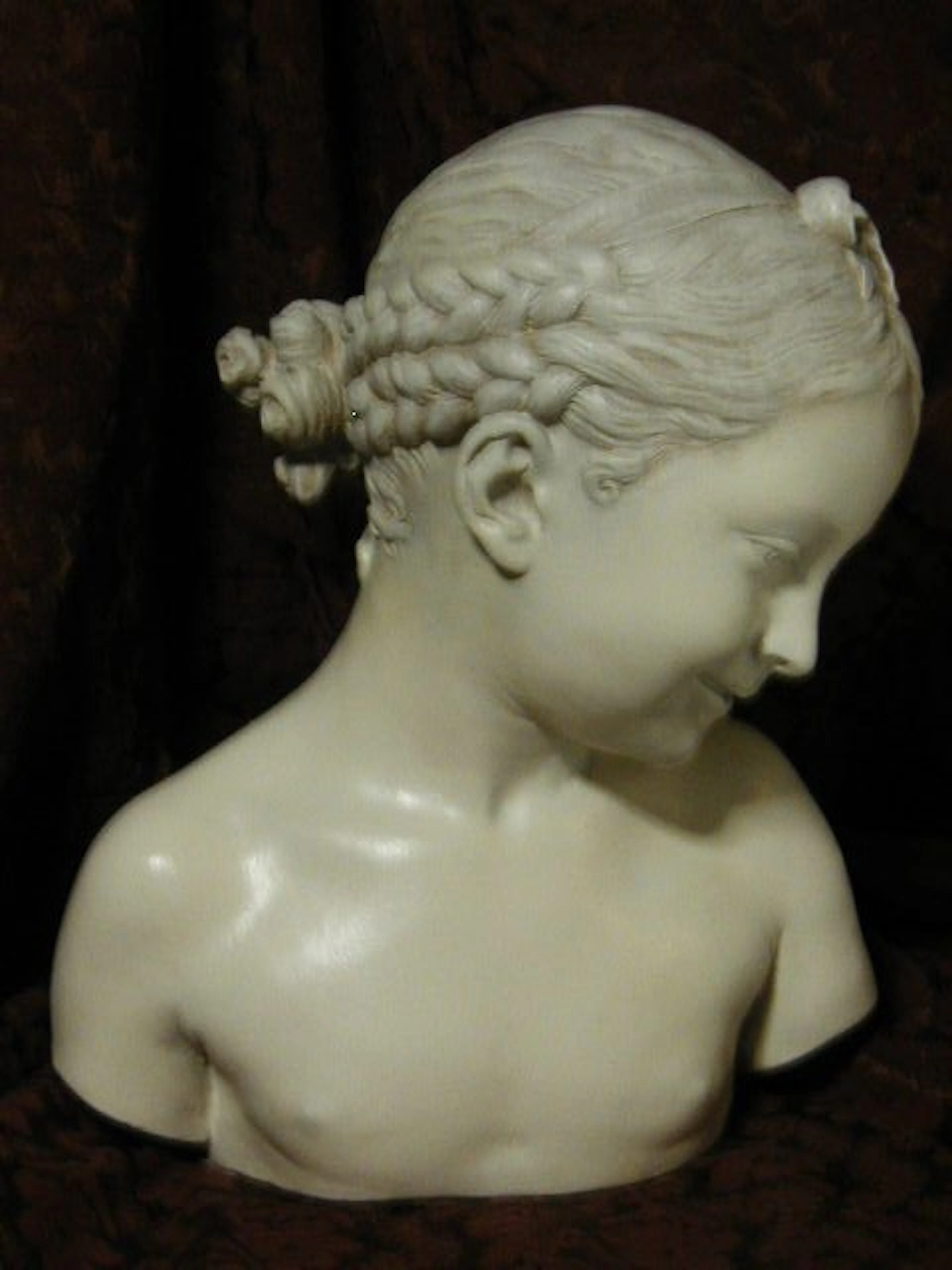 Sculpture, la rieuse de Pigalle - 32 cm - stucco plaster