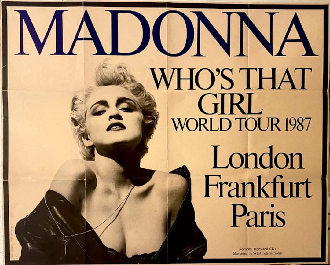 Madonna - Who's That Girl" World Tour Lot - Scarf & Original Promo
