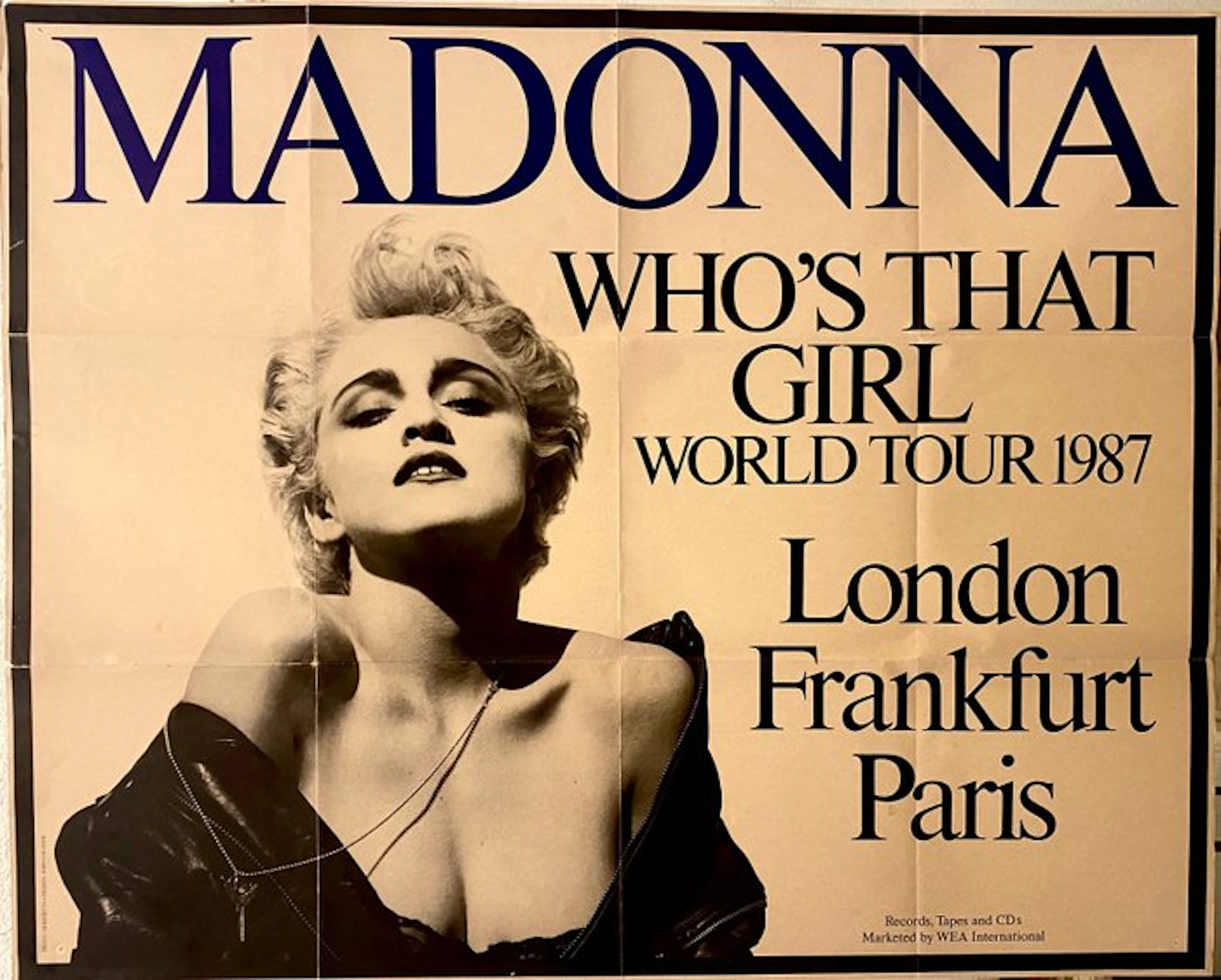 Madonna - Who's That Girl" World Tour Lot - Scarf & Original Promo