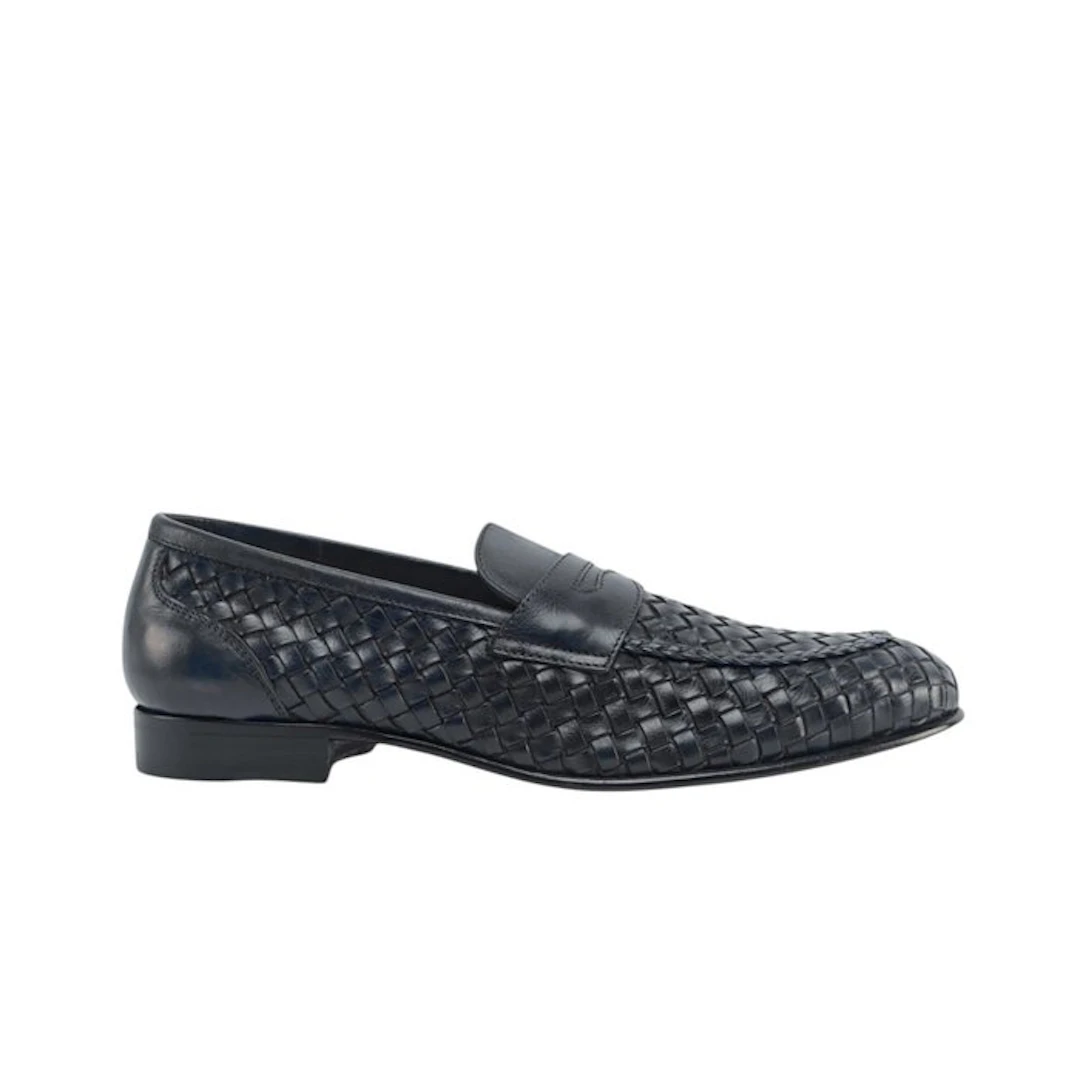 TESTONI - 8 UK - 42 IT - "Tivoli" Blue Unlined Loafer...