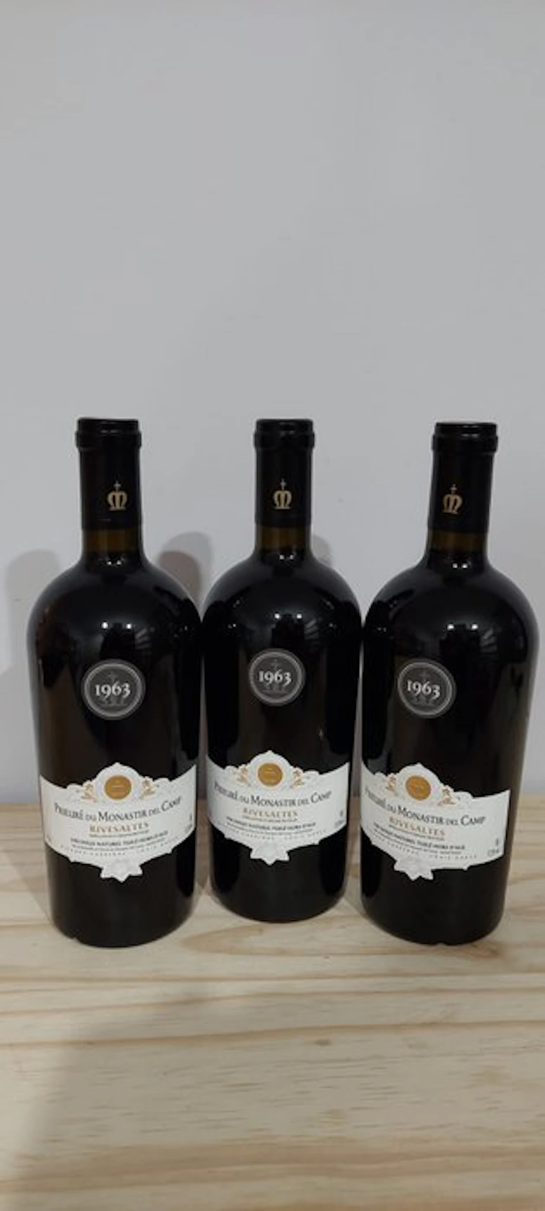 1963 Château le Prieuré du Monastir Del Camp - Rivesaltes - 3 Bottles (0.75L)