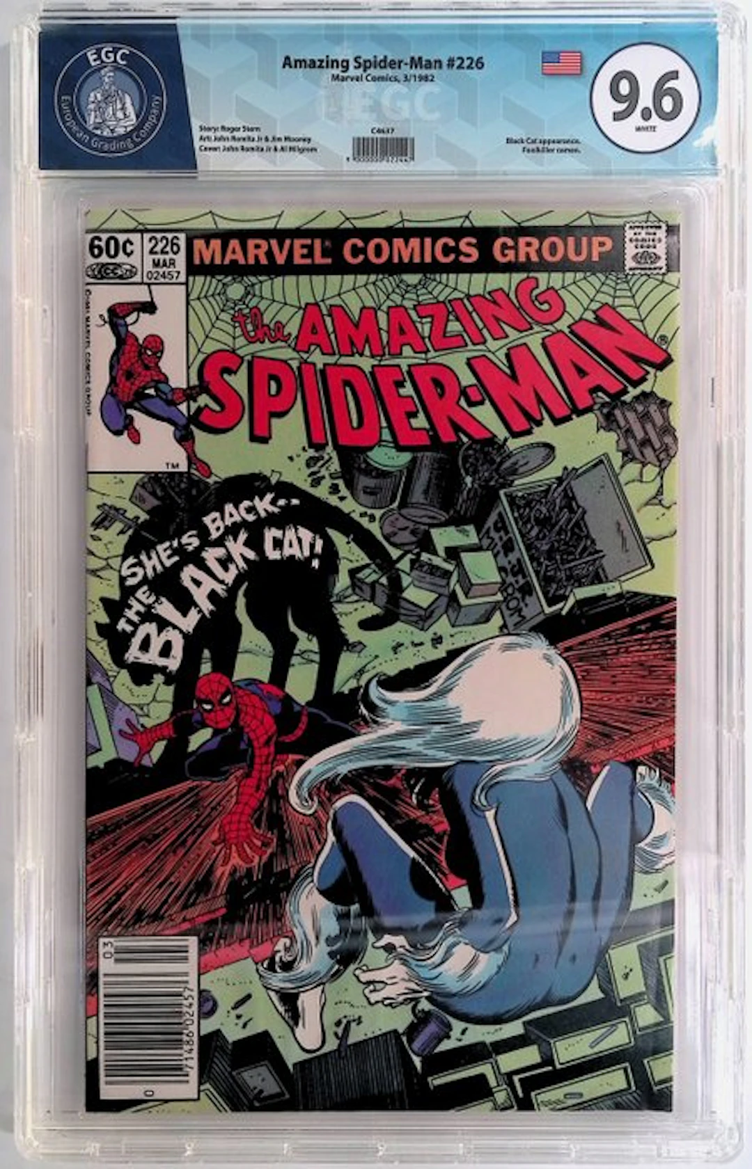 Amazing Spider-Man #226 - EGC 9.6 - 1 Graded comic - First edition - 1982