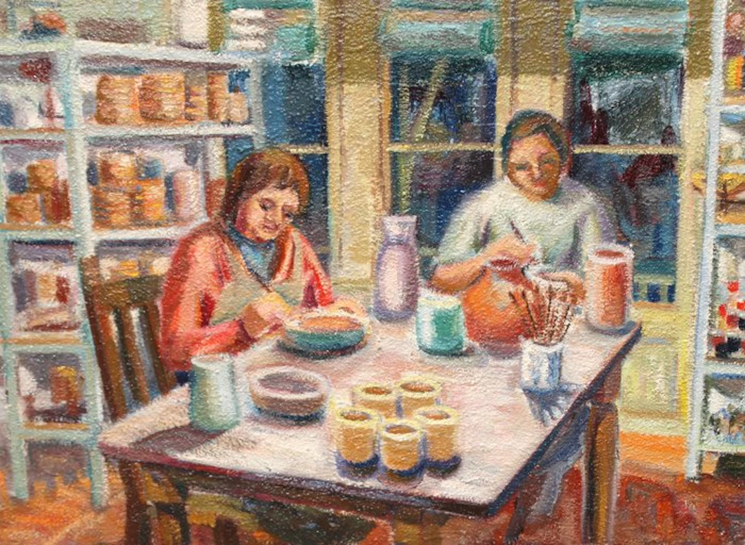 Ecole Française (XX) - L'atelier de poterie