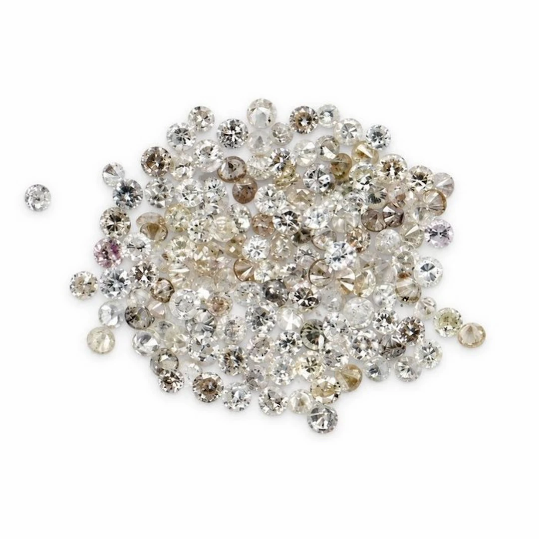 No reserve price - 141 pcs Diamond (Natural) - 0.95 ct - Round - VS1