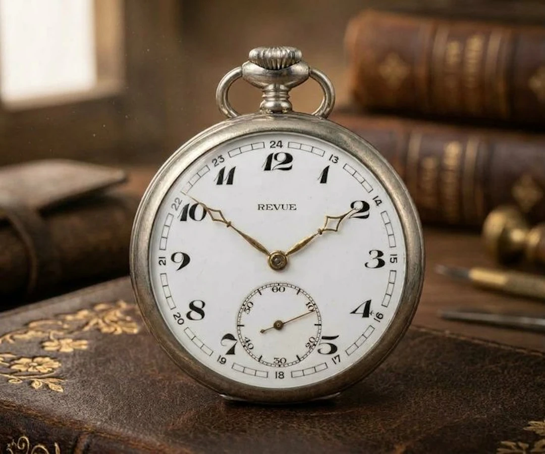 Orologio tasca splendido "Revue" prima metà '900 - 1900-1949