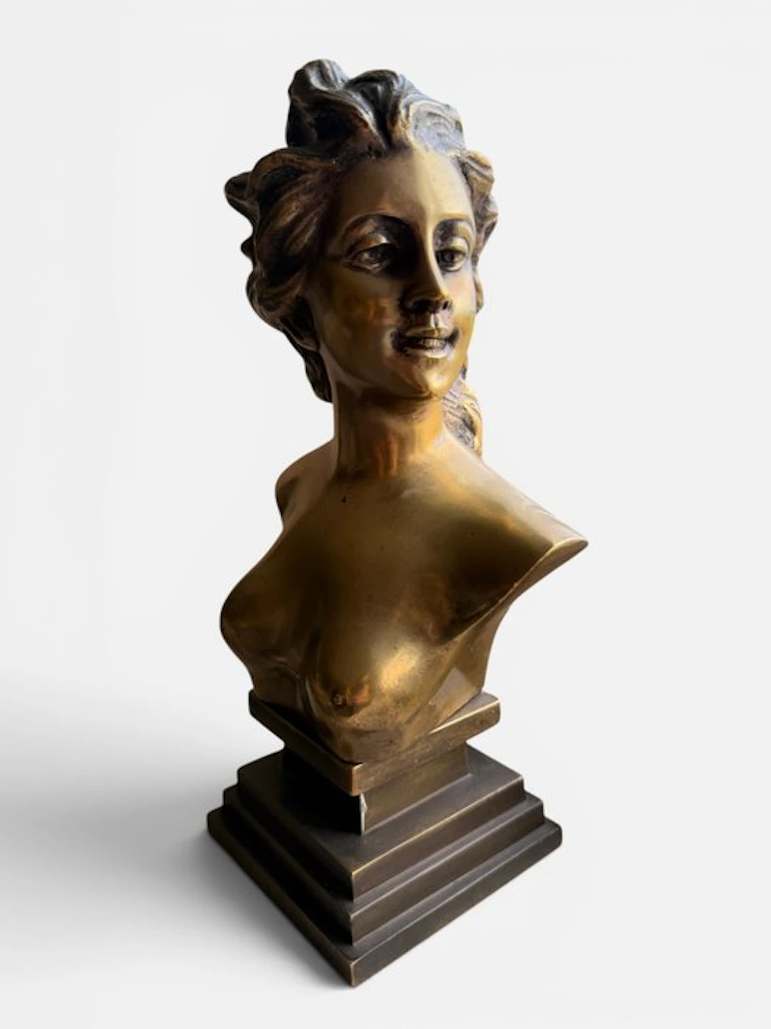 BRONZE à Patine doré de Jef Lambeaux (1852-1908) - Jeune...