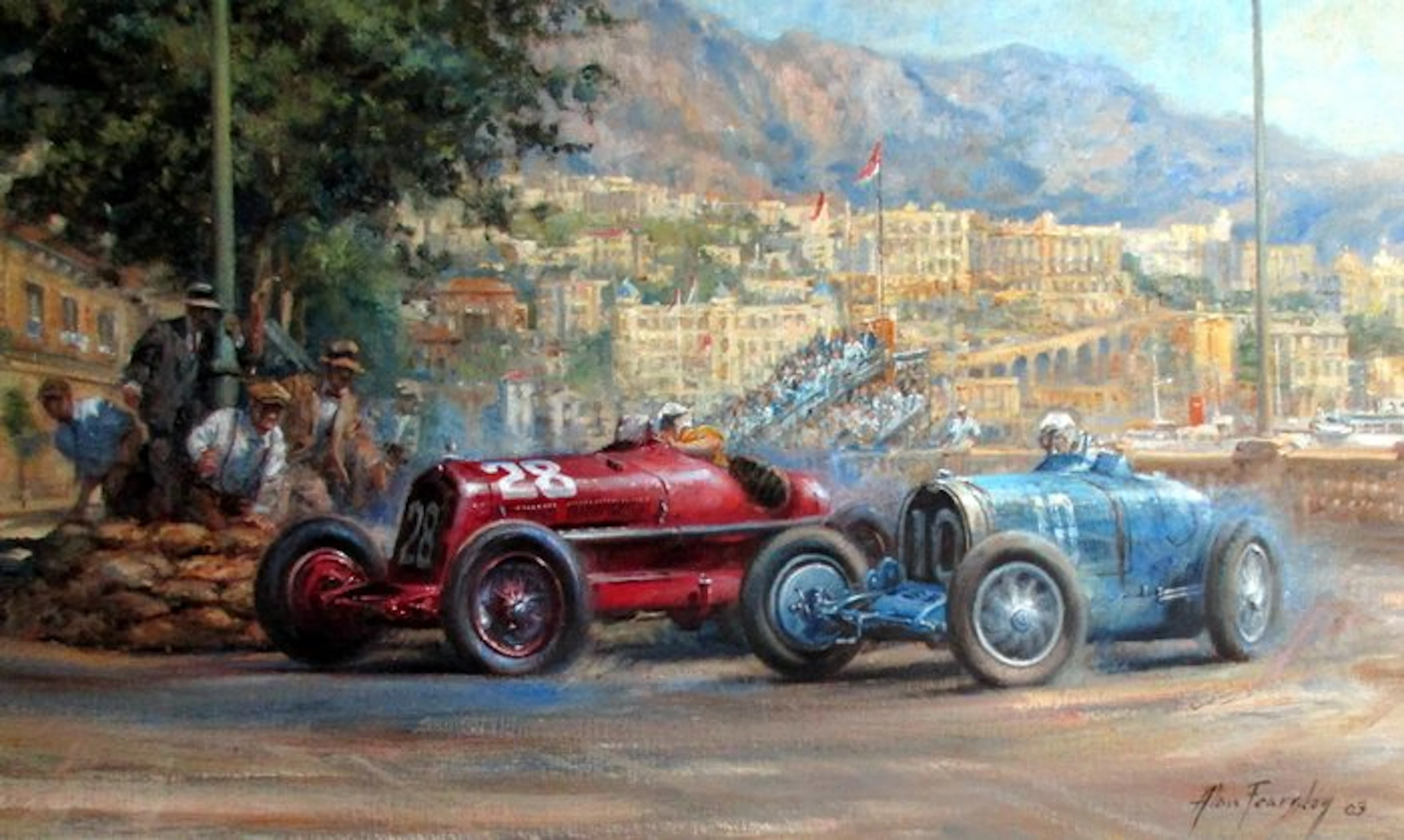 Alfa Romeo/Bugatti-Nuvolari/Varsi - Monaco Grand Prix...