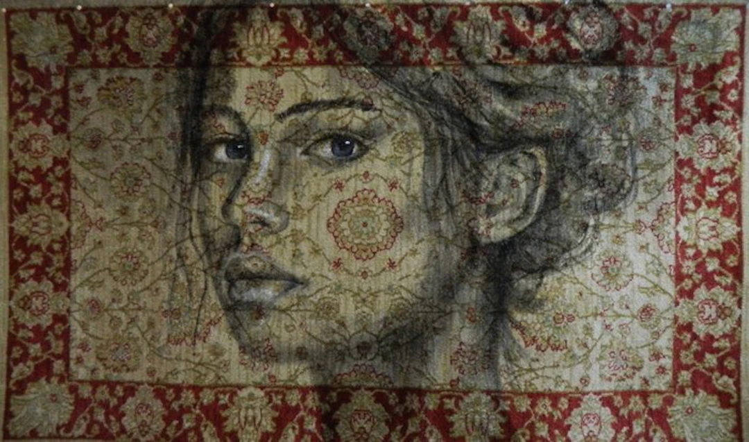 Jacqueline Klein Breteler - "Seen."-painting on a carpet-XXL