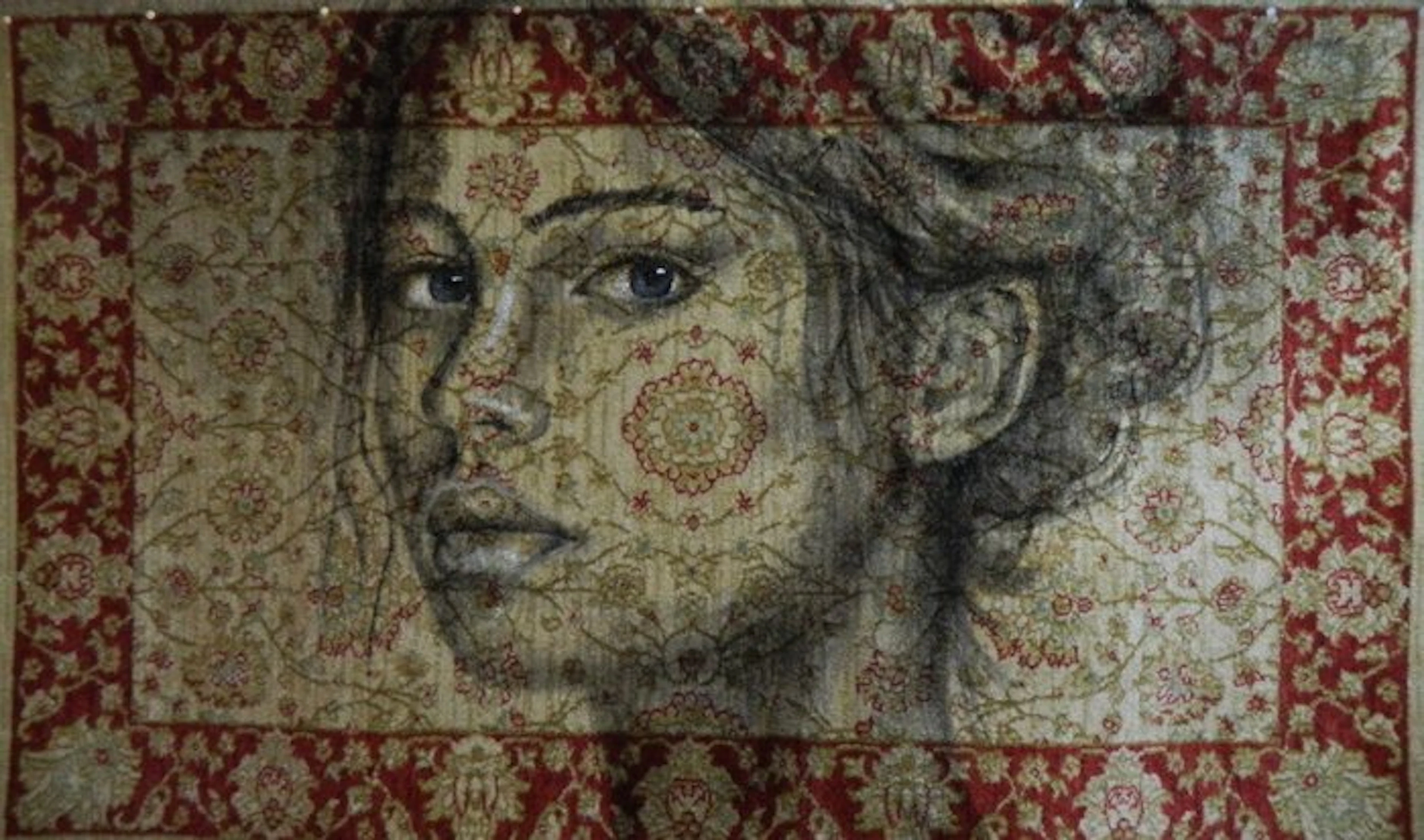 Jacqueline Klein Breteler - "Seen."-painting on a carpet-XXL