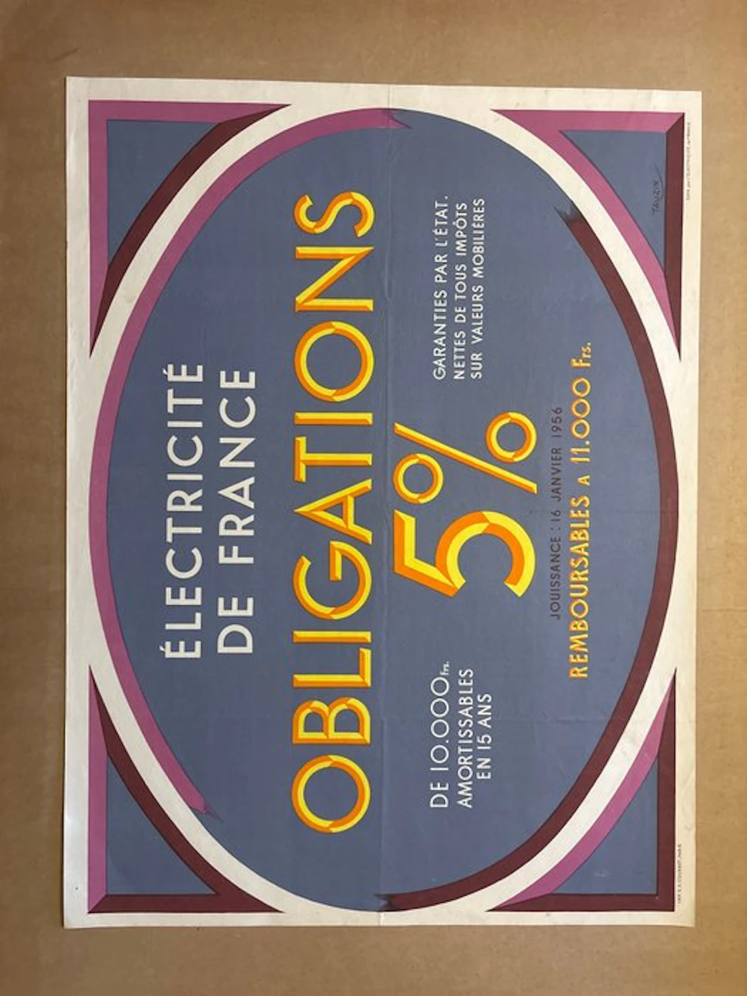 Tauzin - ÉLECTRICITÉ DE FRANCE OBLIGATIONS 5% - 1950s