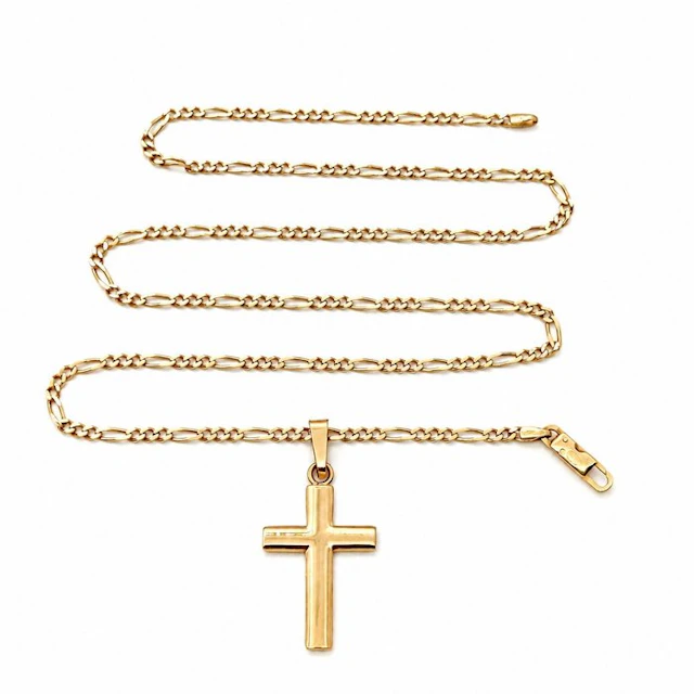 Chini - Necklace with pendant - 18 kt. Yellow gold - Made in Italy - Handmade