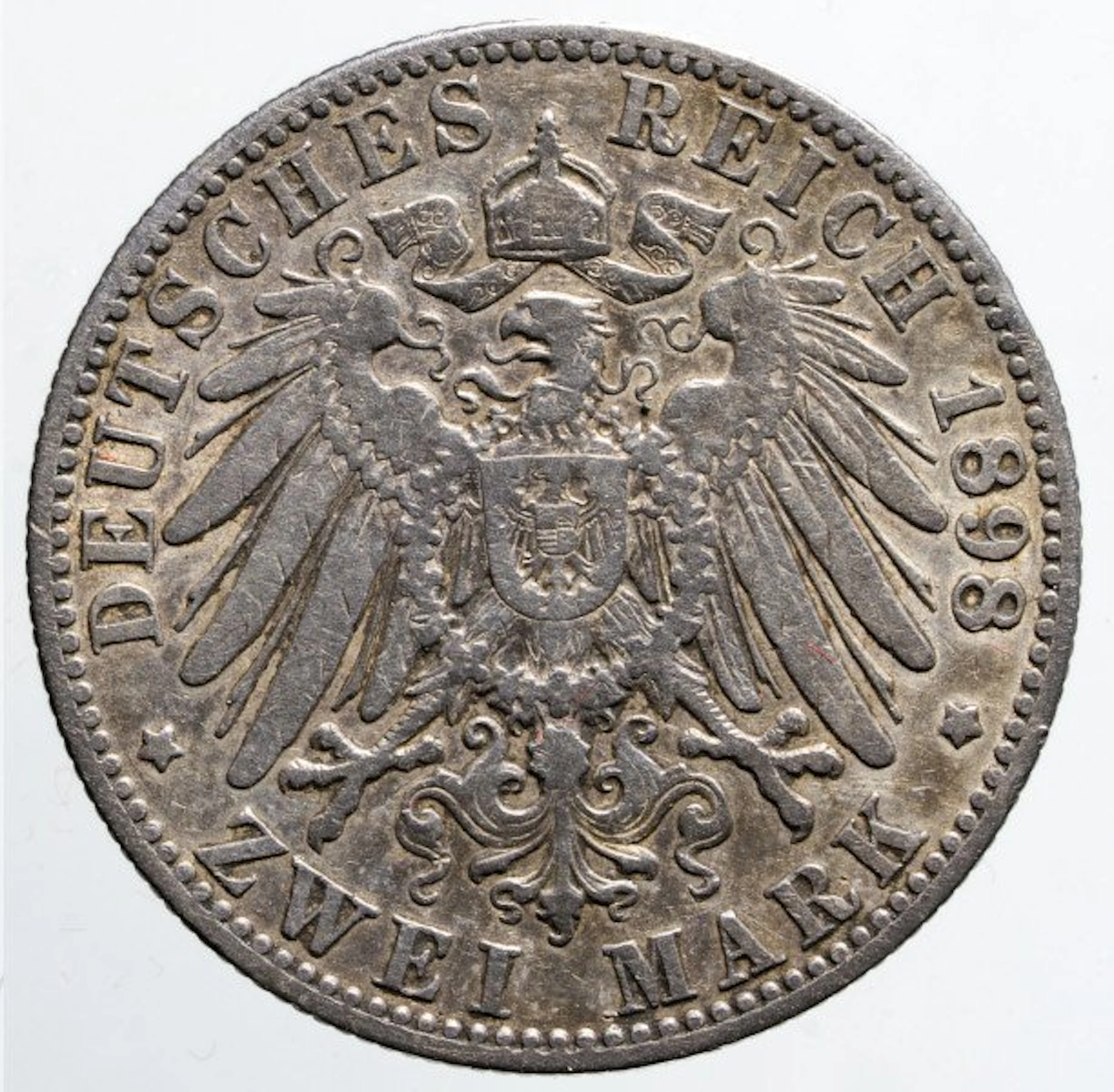 Germany, Saxony Alberto di Sassonia. 2 Mark 1898 (No reserve price)