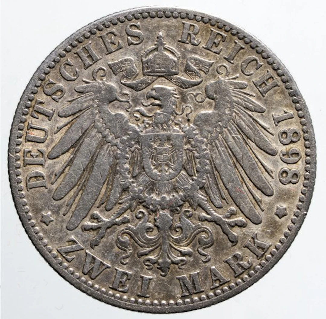 Germany, Saxony Alberto di Sassonia. 2 Mark 1898 (No reserve price)