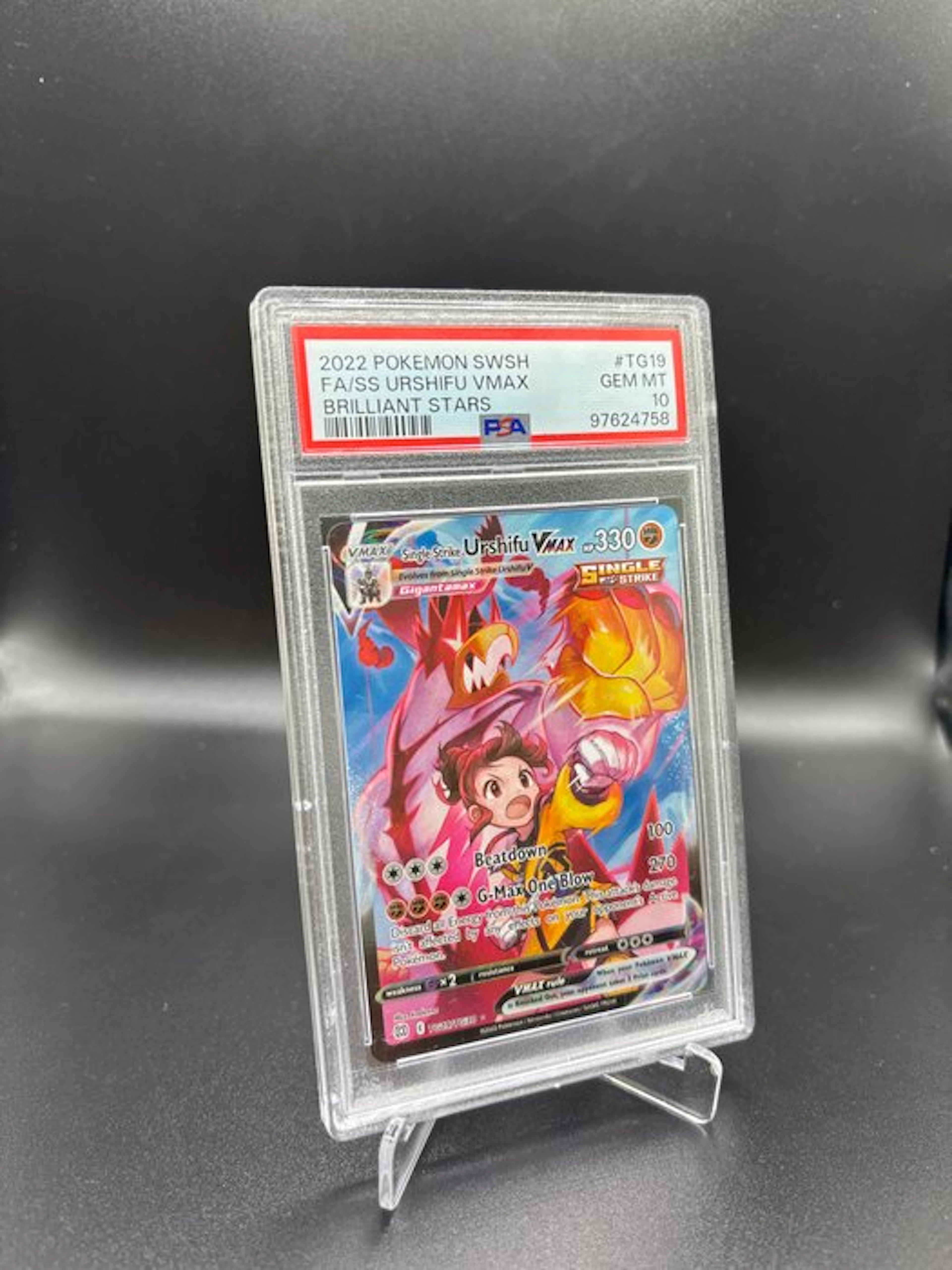 Pokémon - 1 Graded card - Single Strike Urshifu VMAX TG19...