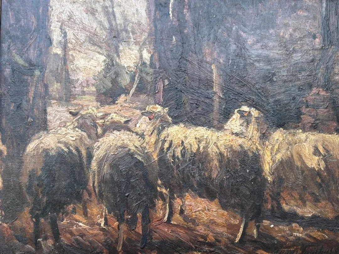 Franz Courtens (1854-1943) - Schapenstal