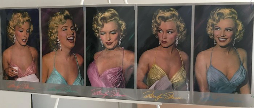 Phil Stern (1919-2014) - Five times Marilyn colored by Del Greger