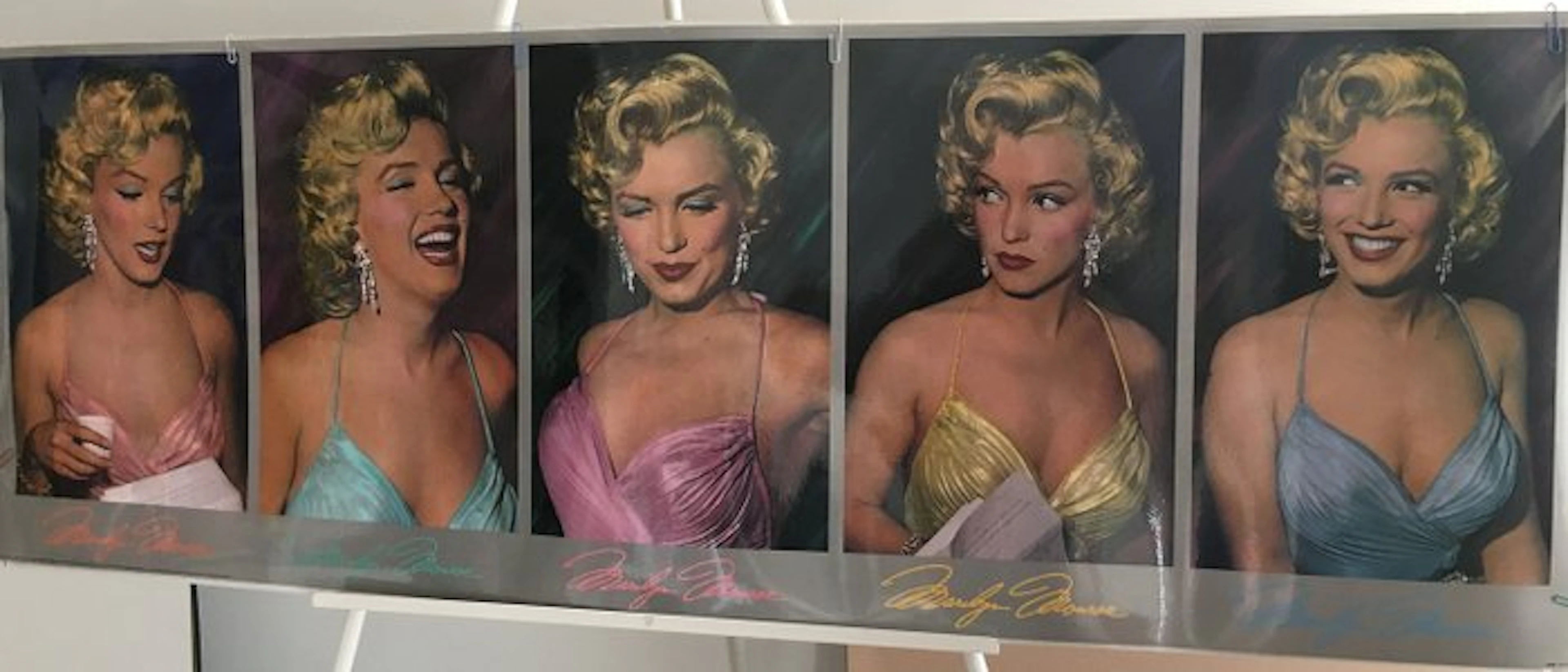 Phil Stern (1919-2014) - Five times Marilyn colored by Del Greger